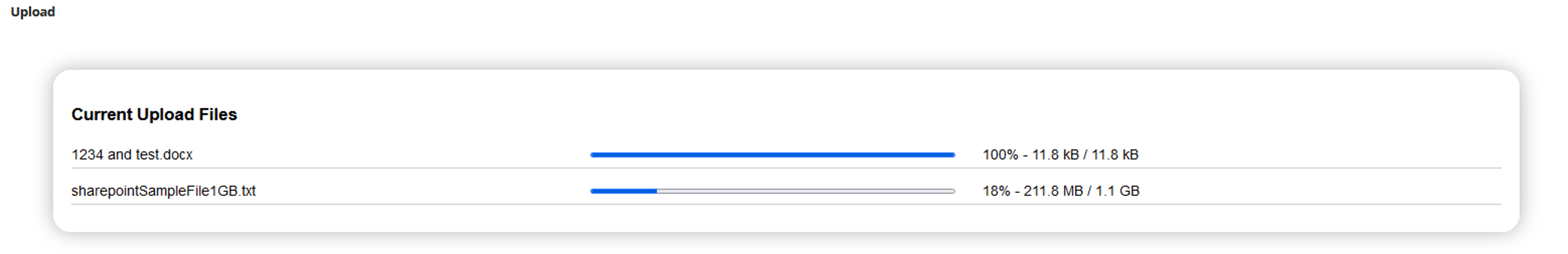 SharePoint Multipart Upload Component screenshot 1