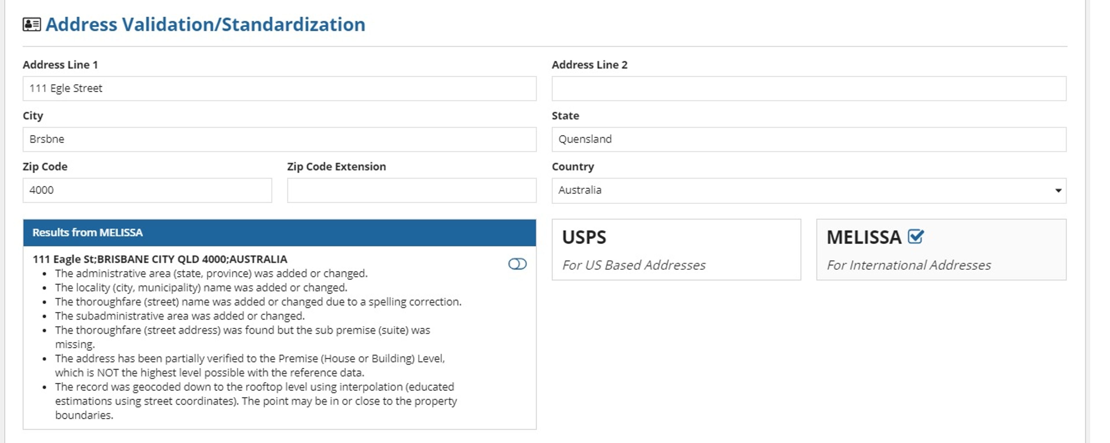 Address Validation and Standardization Utility screenshot 2