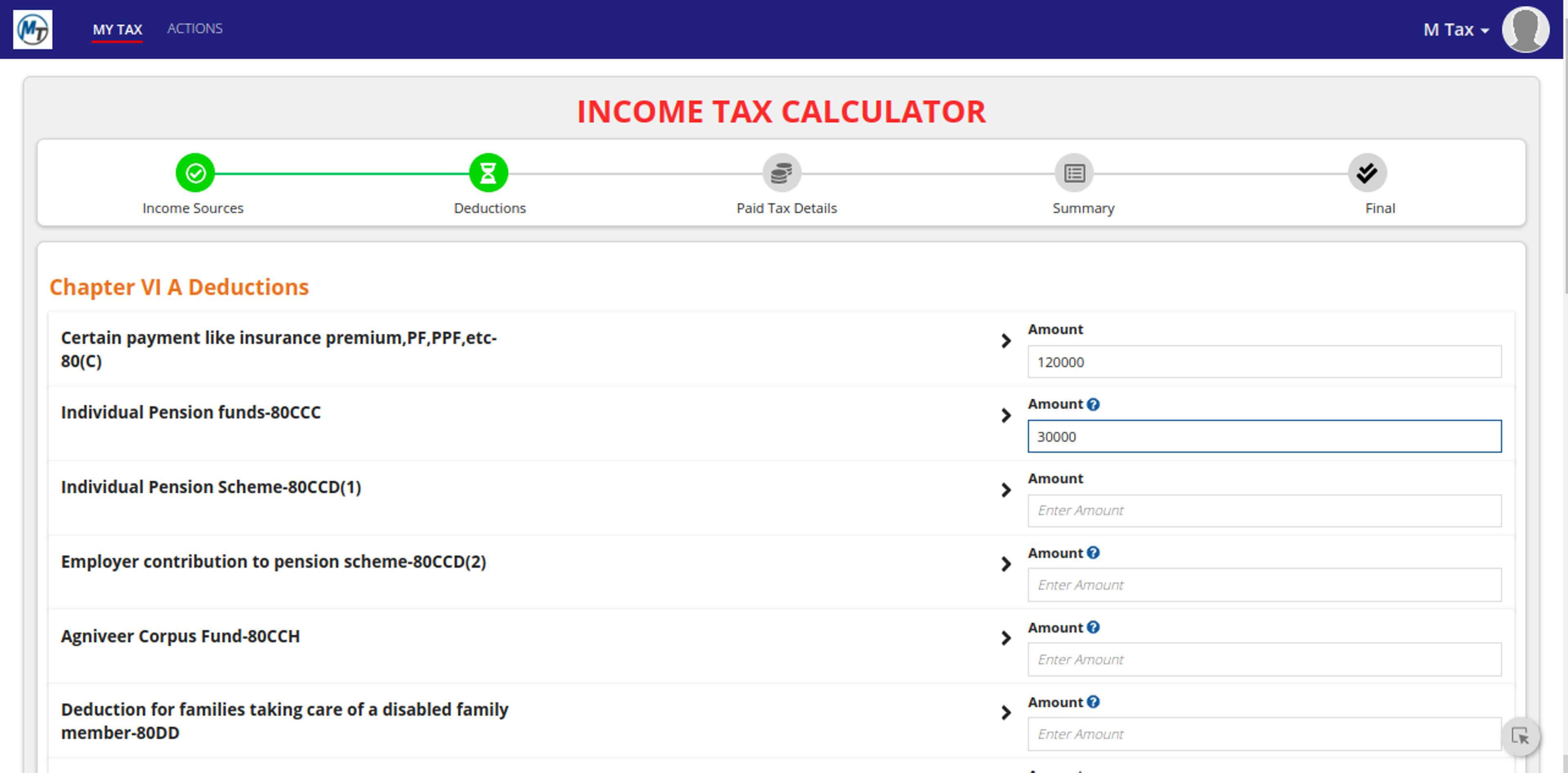 M-TAX screenshot 4