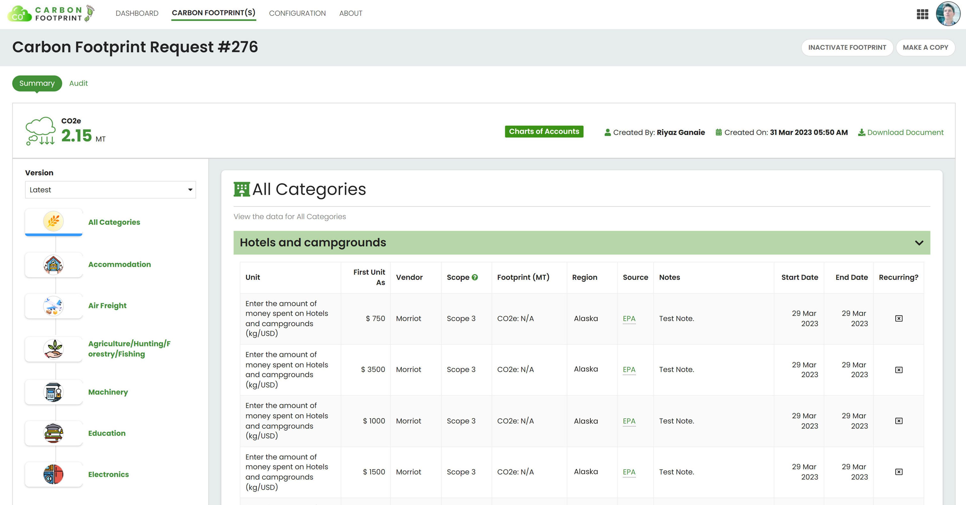 ESG Carbon Footprint screenshot 6