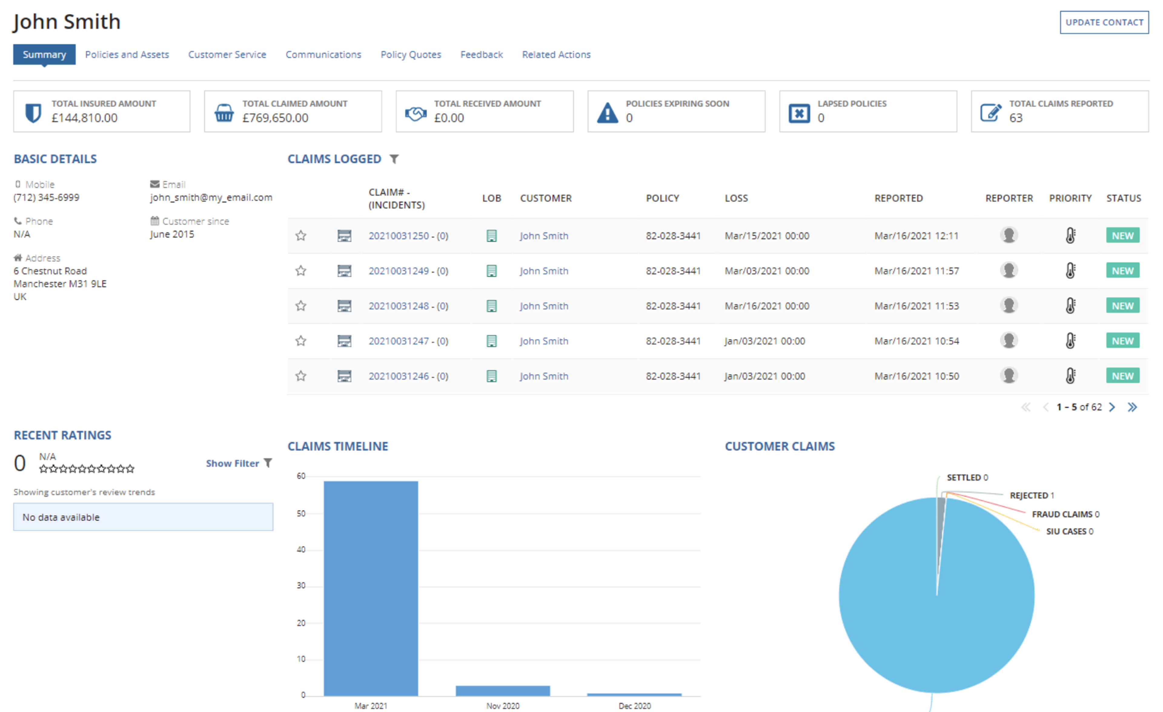 Spixii Claims integration with Appian Connected Claims screenshot 2