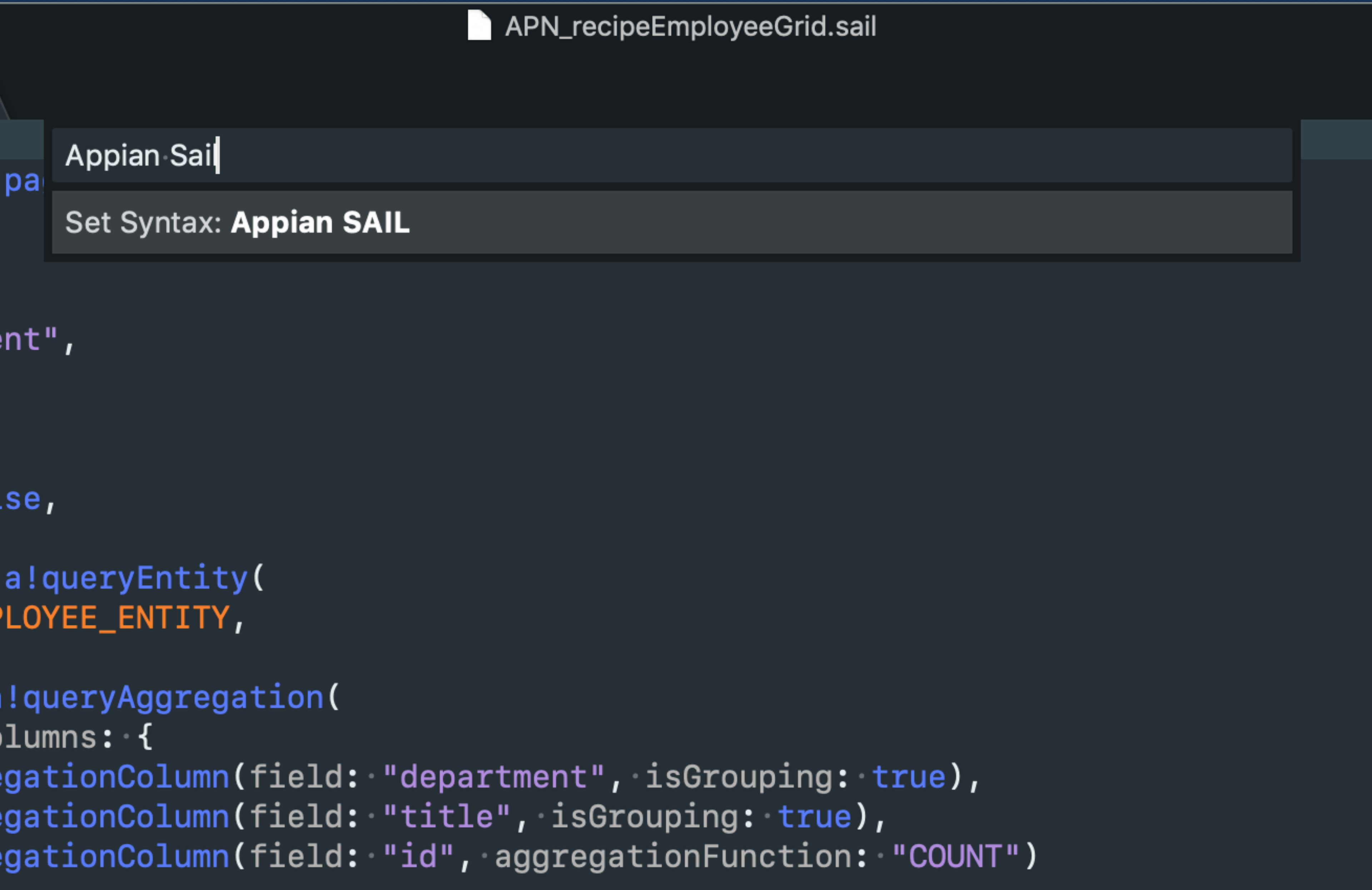 SAIL for Sublime Text screenshot 3