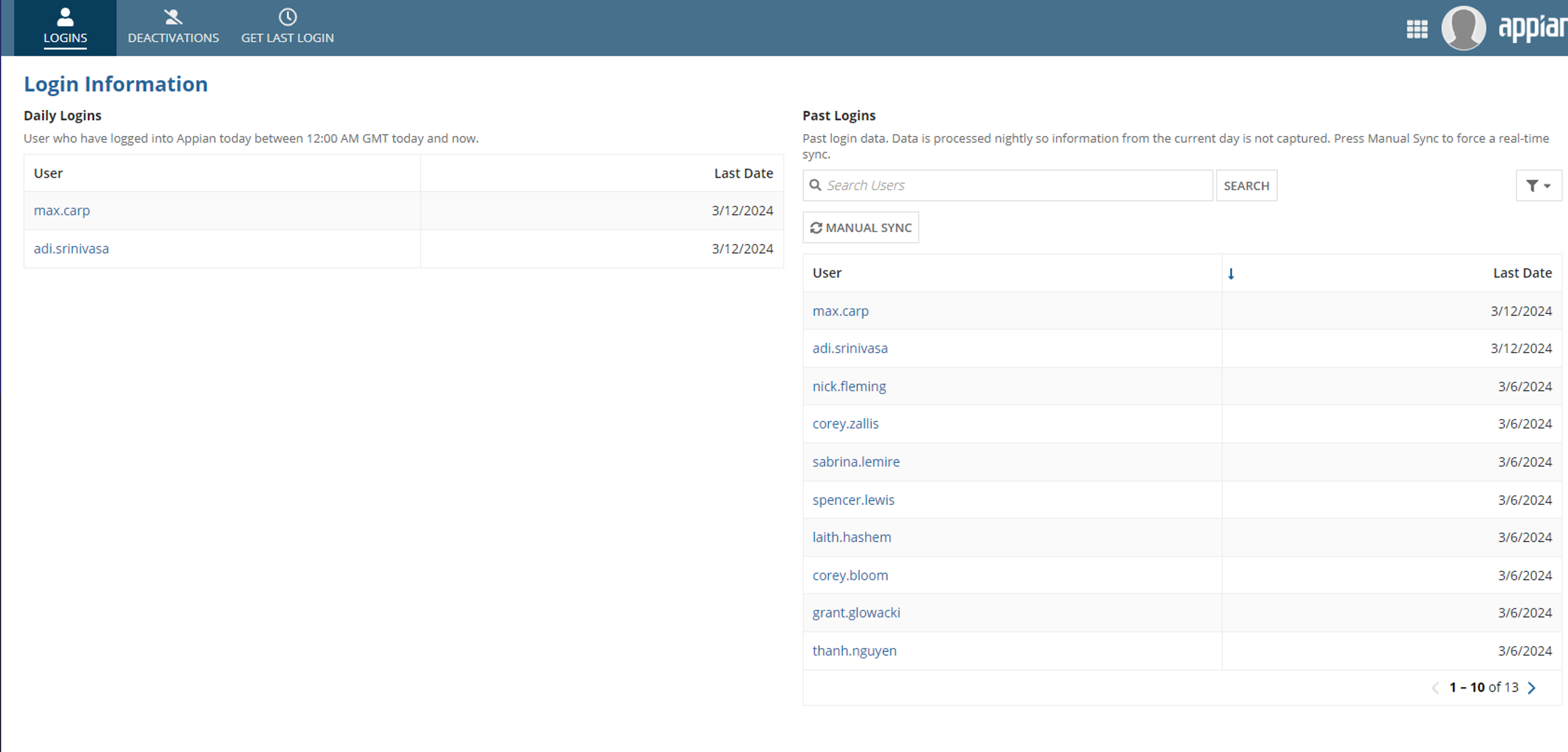 Login Audit screenshot 1