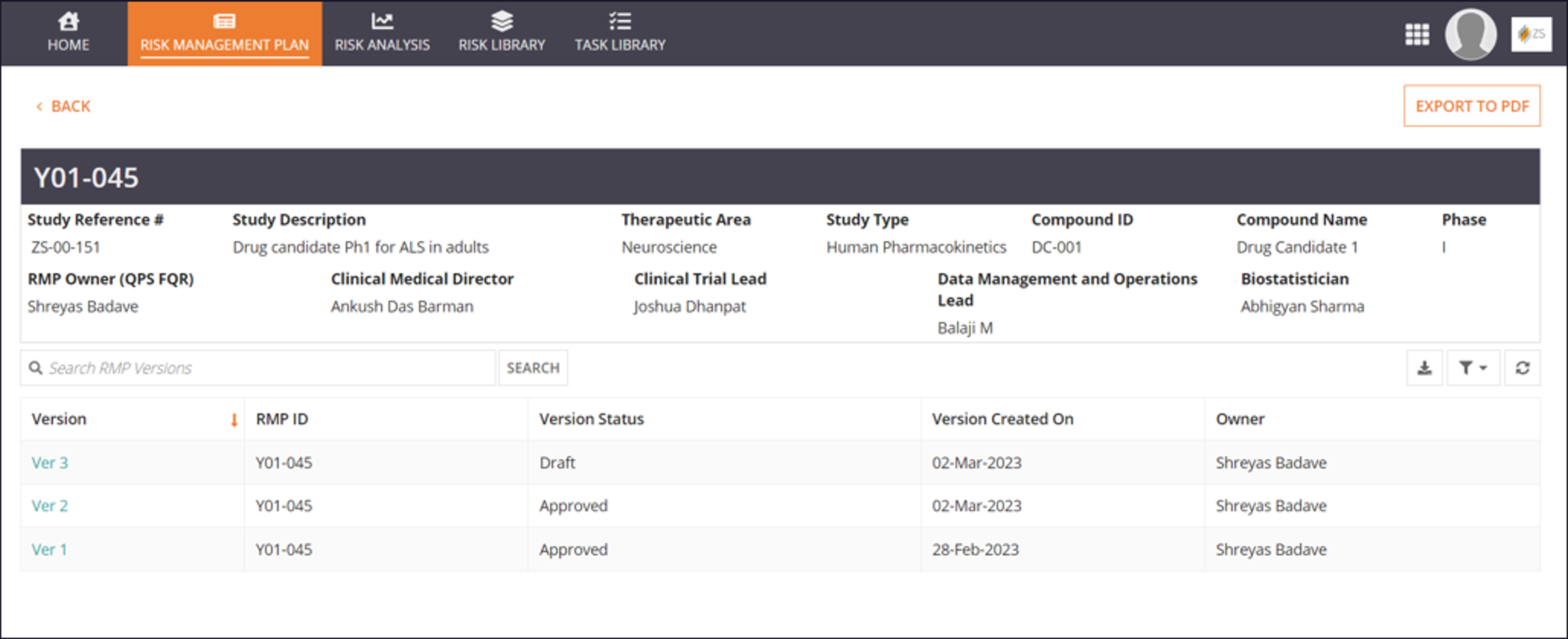 Enterprise Risk Assessment and Migration Solution (ERAMS)  screenshot 4