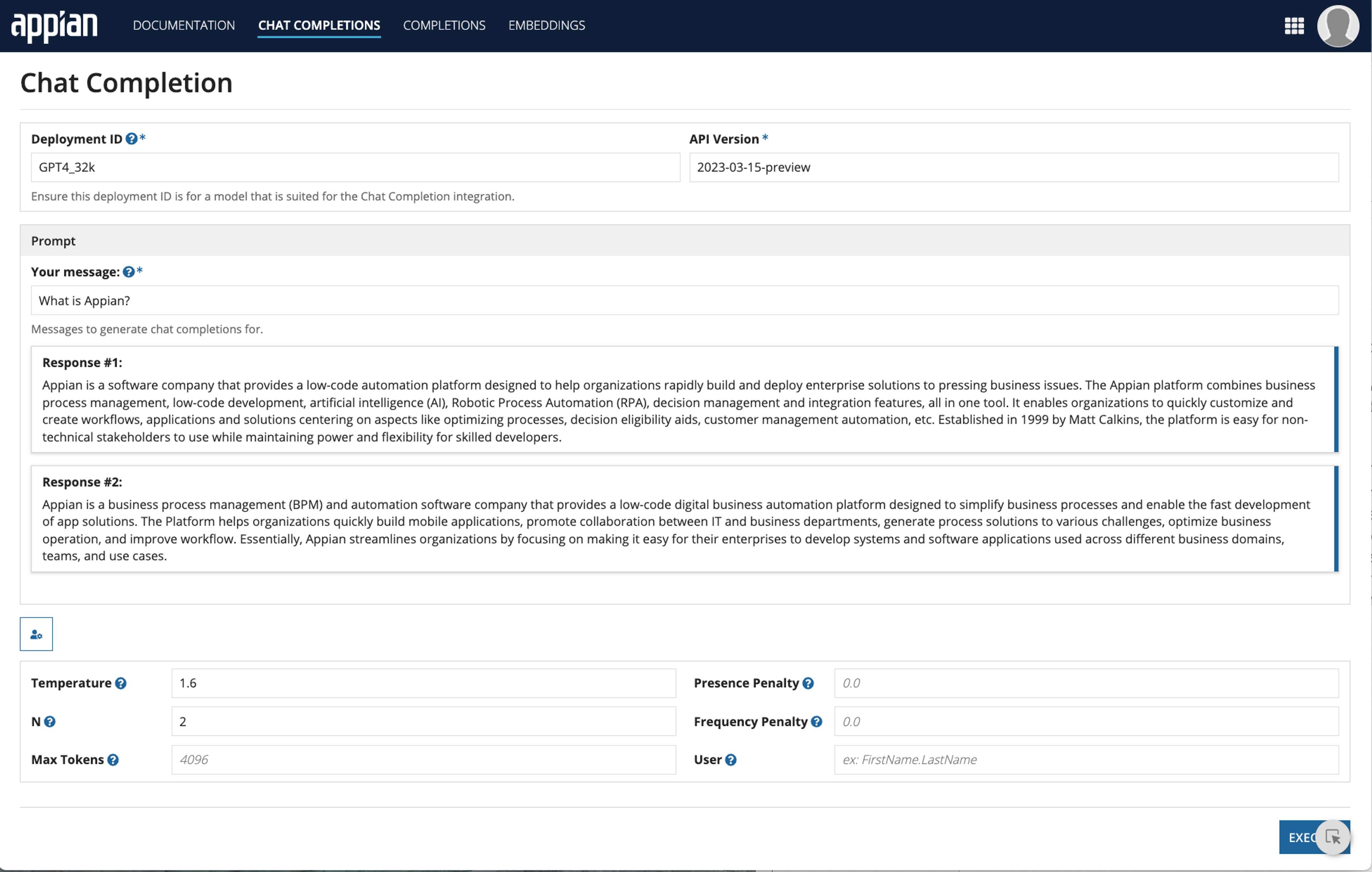 AzureOpenAI screenshot 7