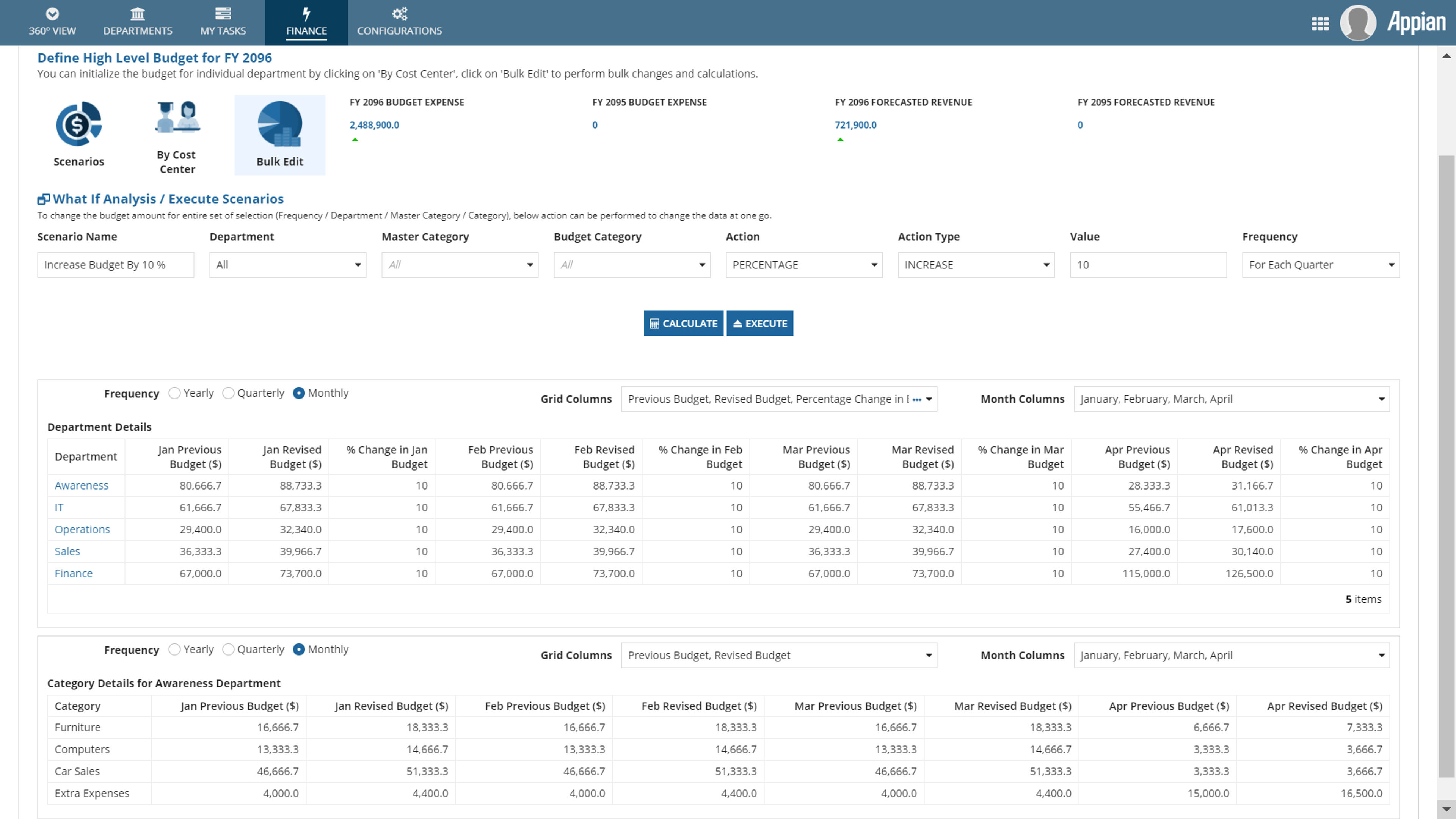 Intelligent Budgeting Framework screenshot 7