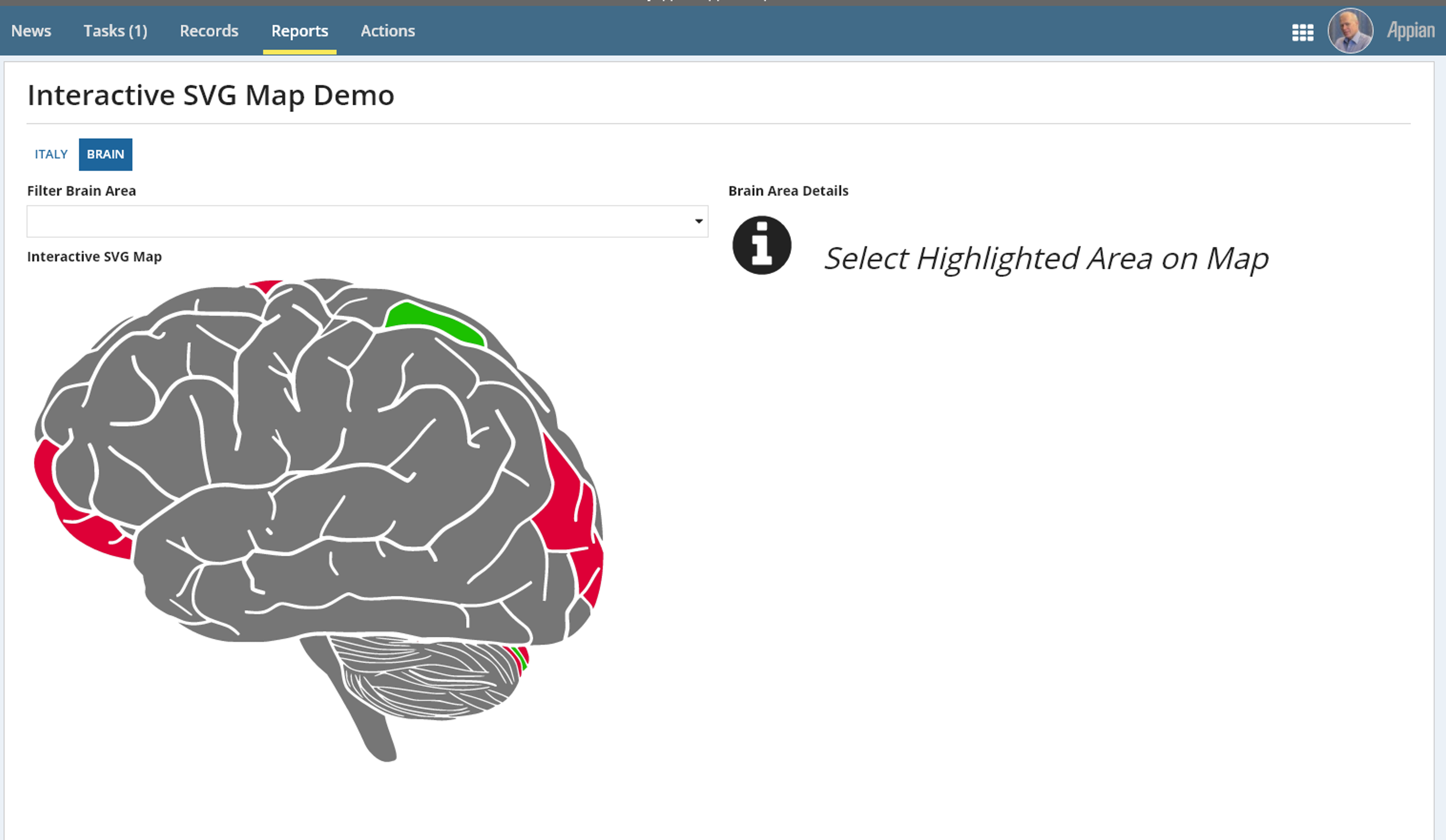 Interactive SVG Map Component screenshot 2