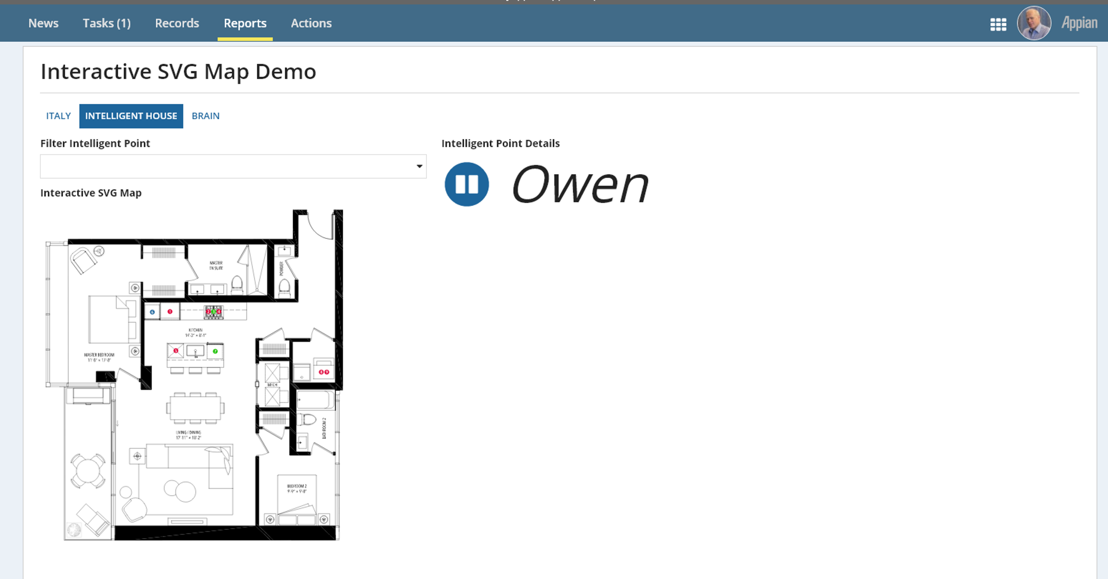 Interactive SVG Map Component screenshot 1
