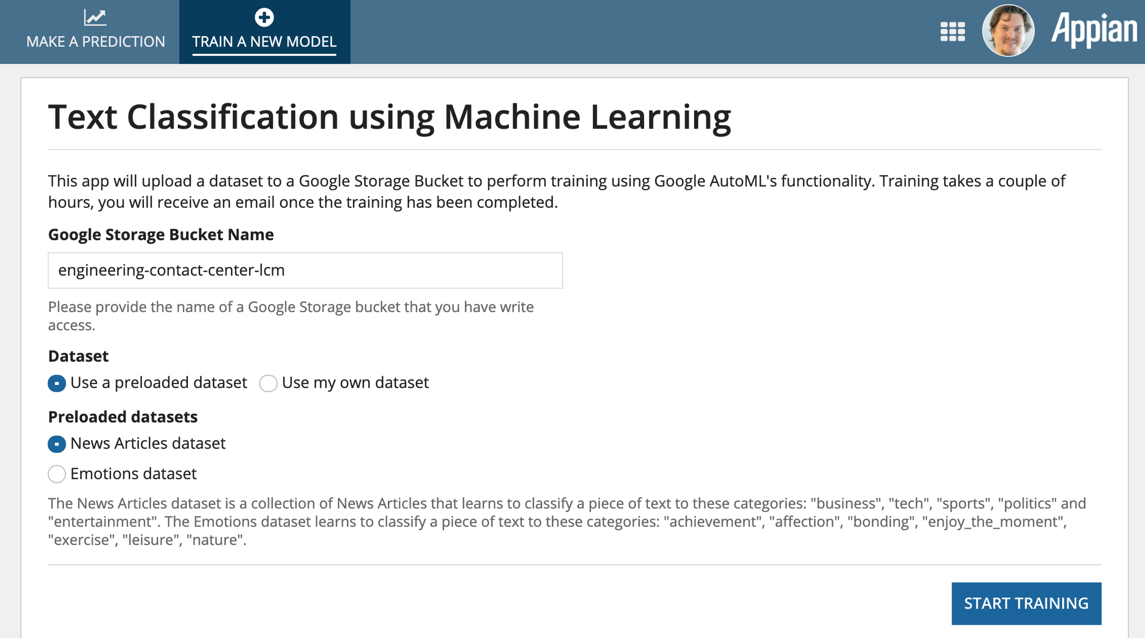 Text Classification using Machine Learning screenshot 2