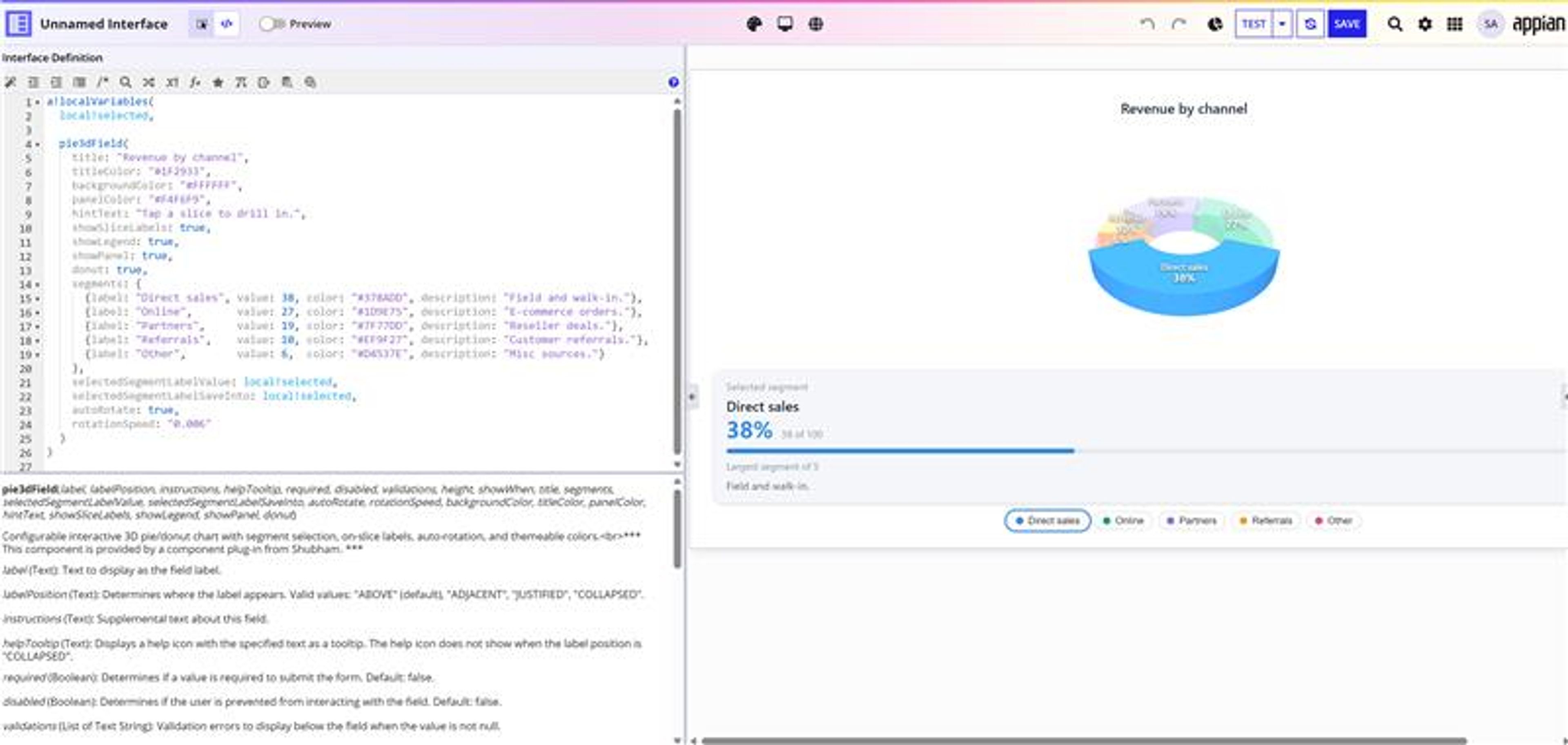 3D Pie Chart screenshot 2