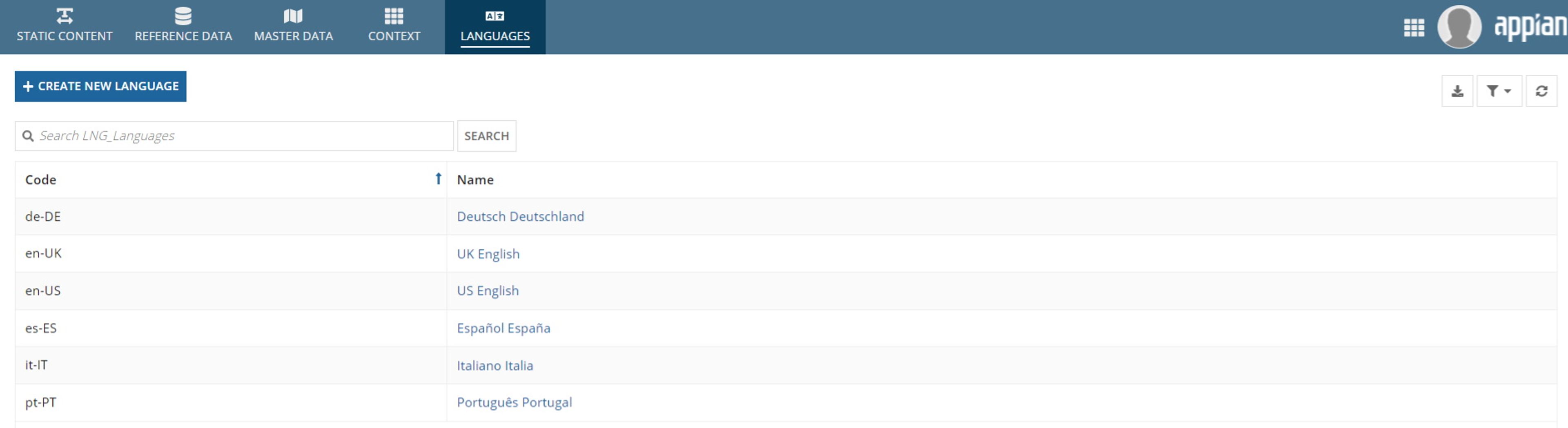 Internationalization Application screenshot 6