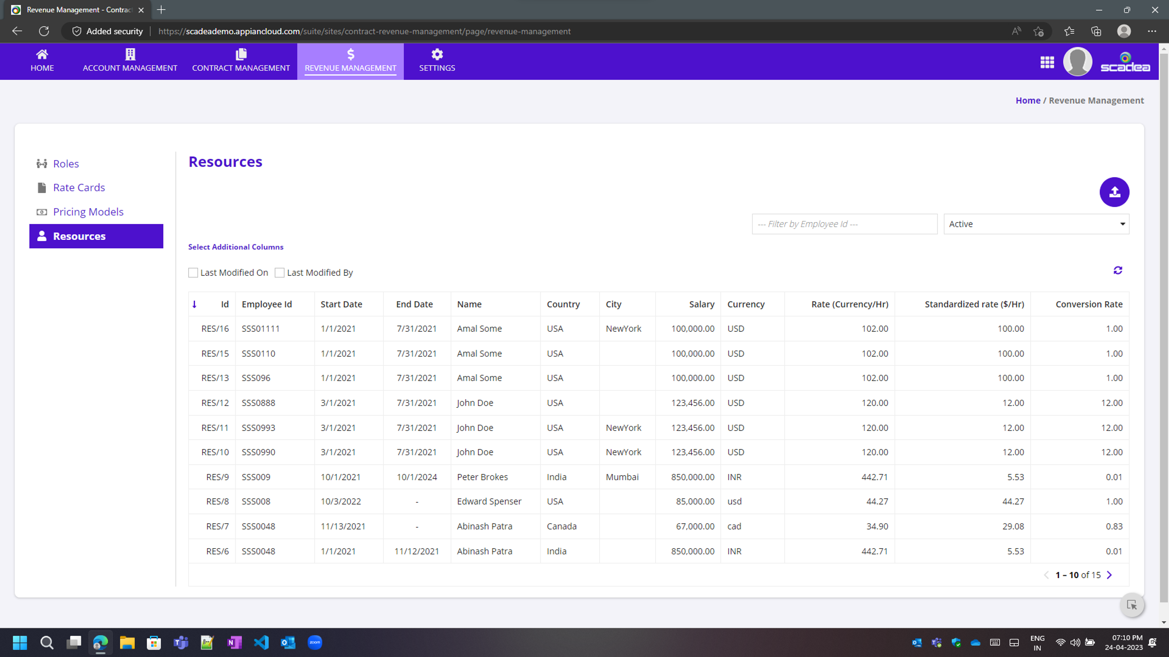 RevX - Contract and Revenue Management System screenshot 2