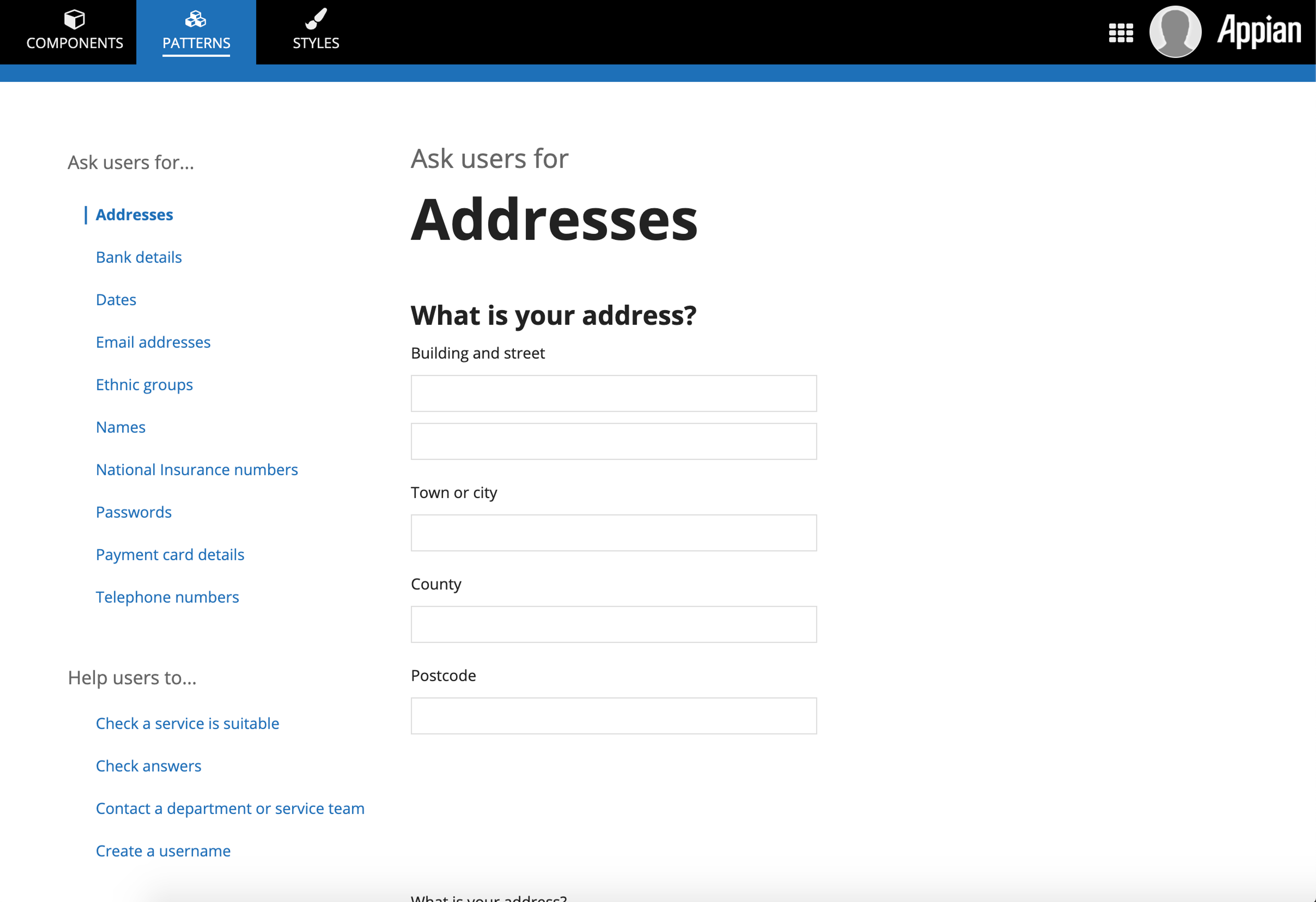 GOV.UK Design System screenshot 2