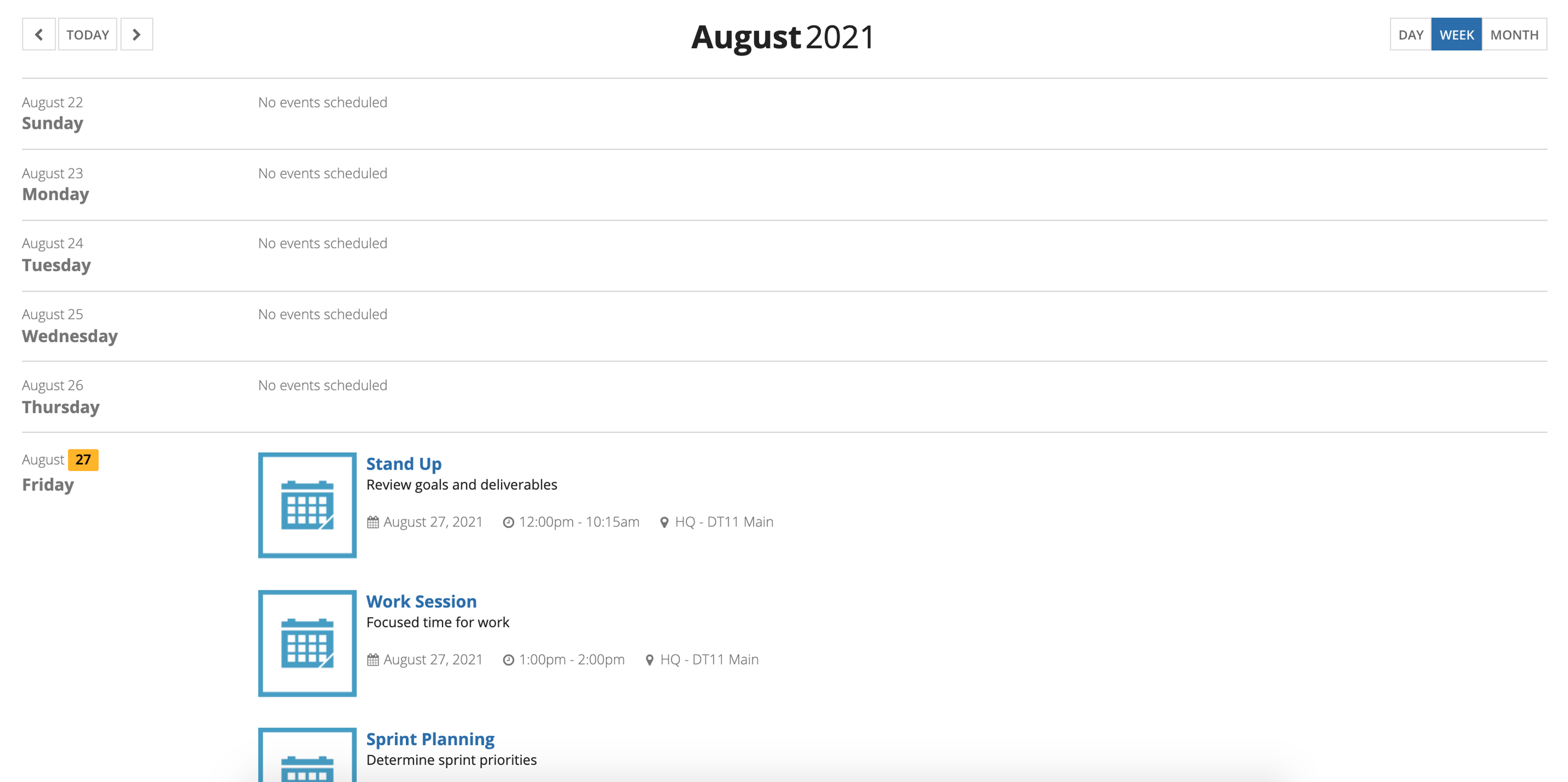 Calendar Template screenshot 5