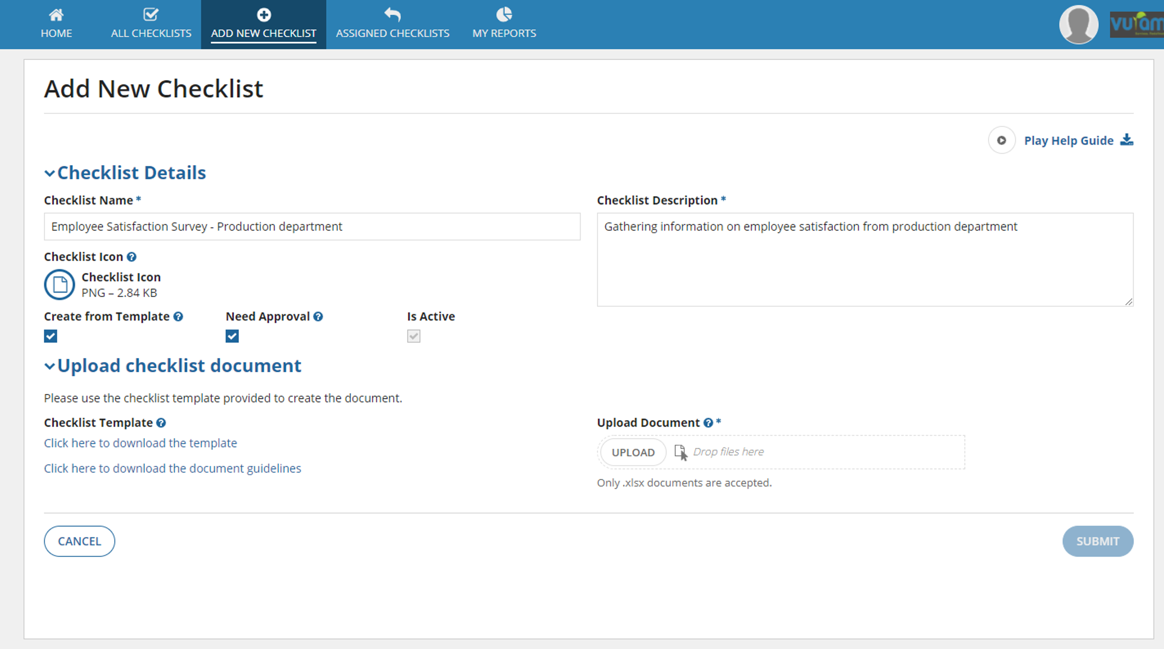 Checklist Automation System screenshot 2