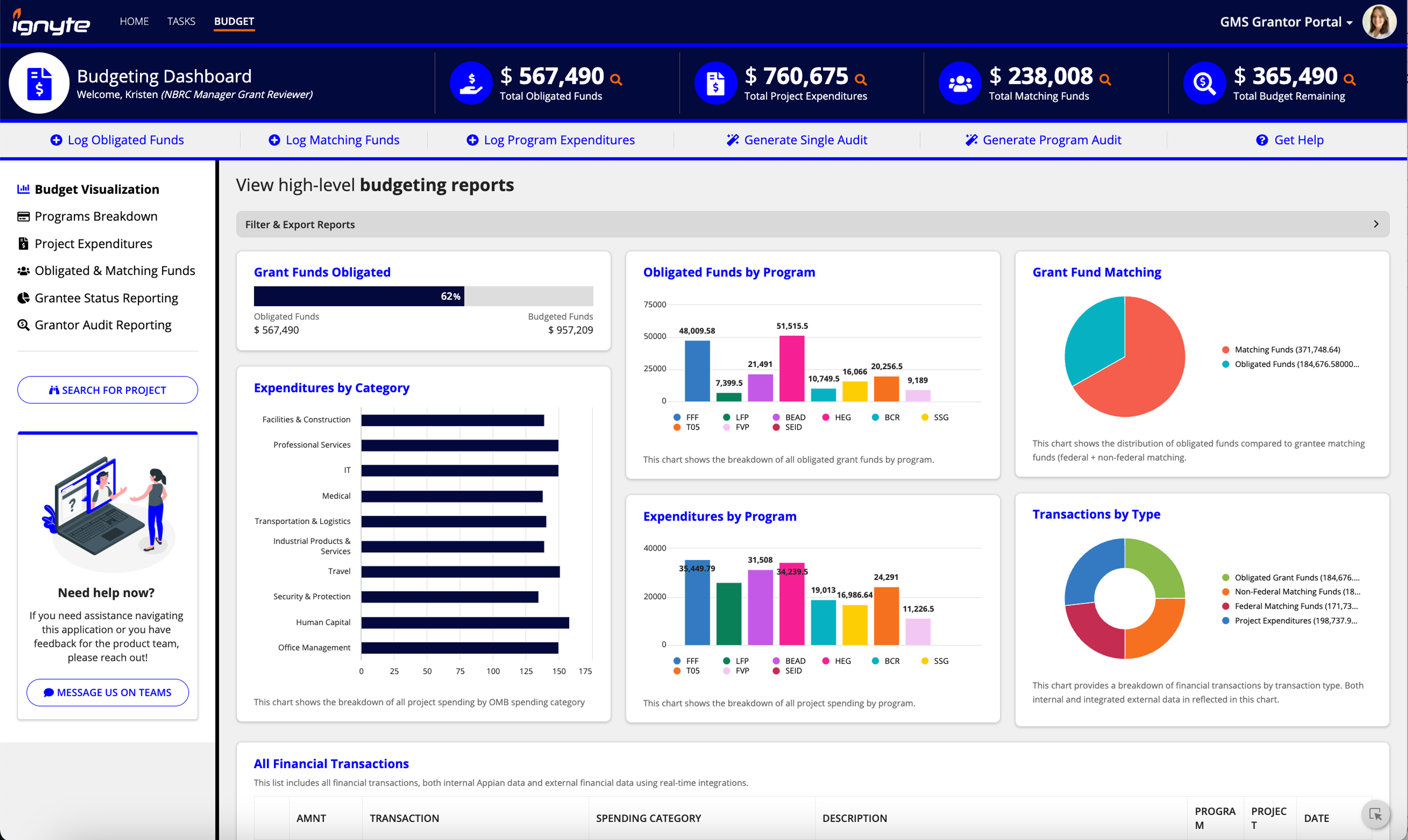 Government Grants Management screenshot 4