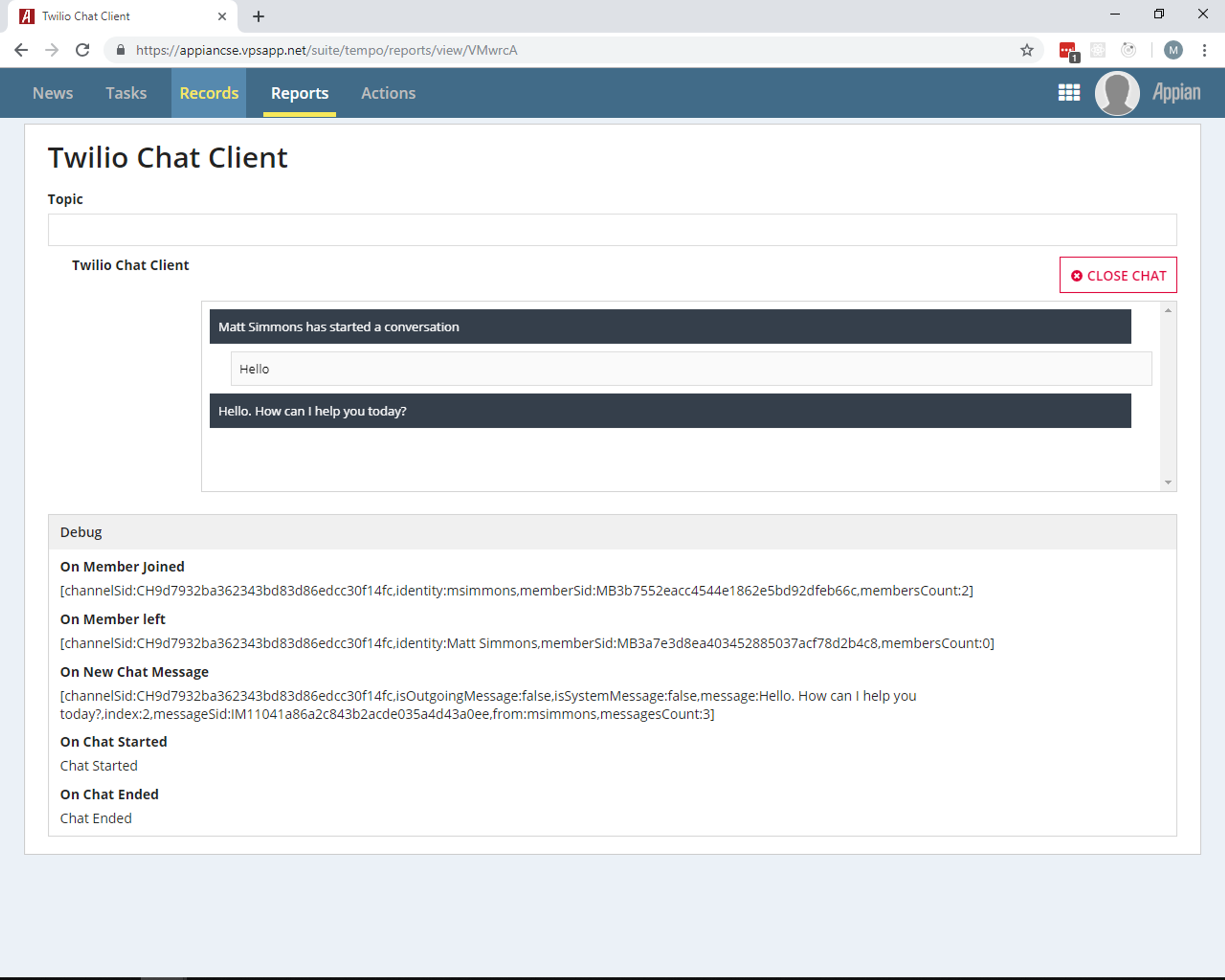 Start New Chat Component (Twilio) screenshot 2