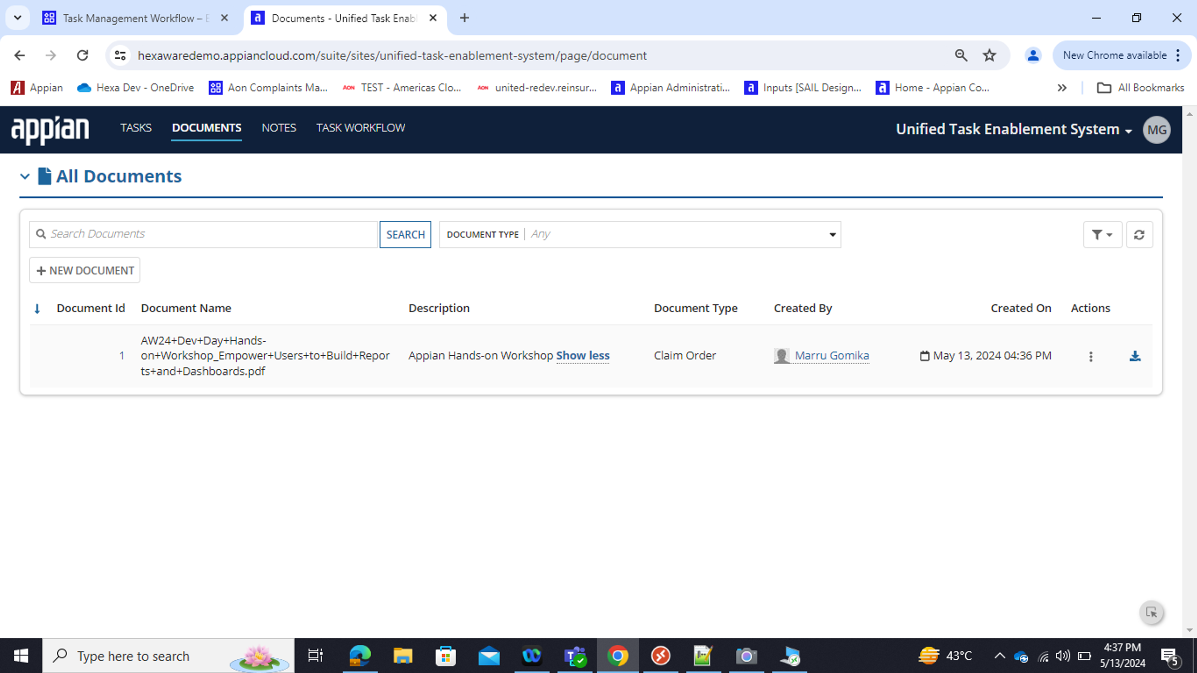 Unified Task Enablement System screenshot 5