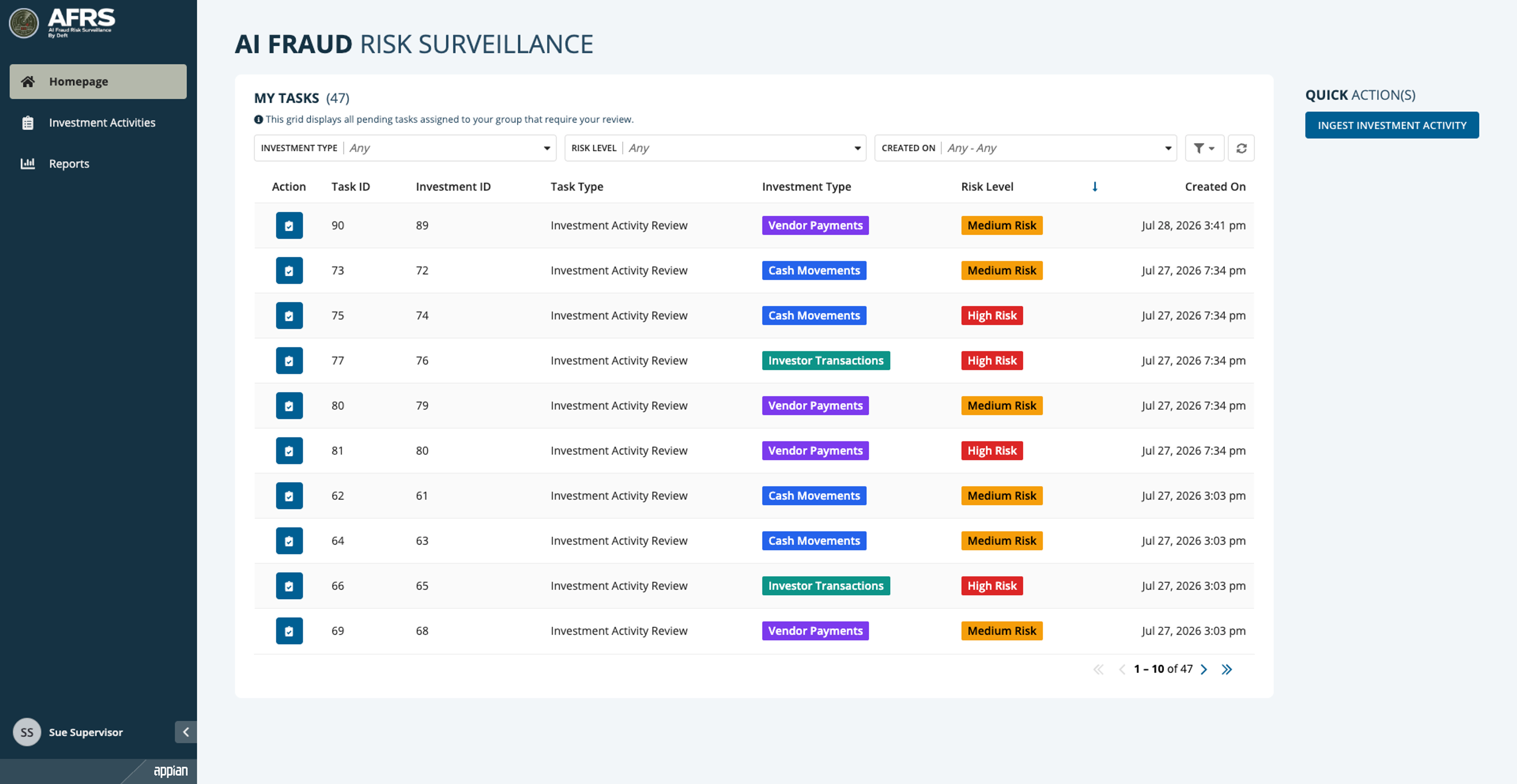 AI Fraud Risk Surveillance screenshot 1