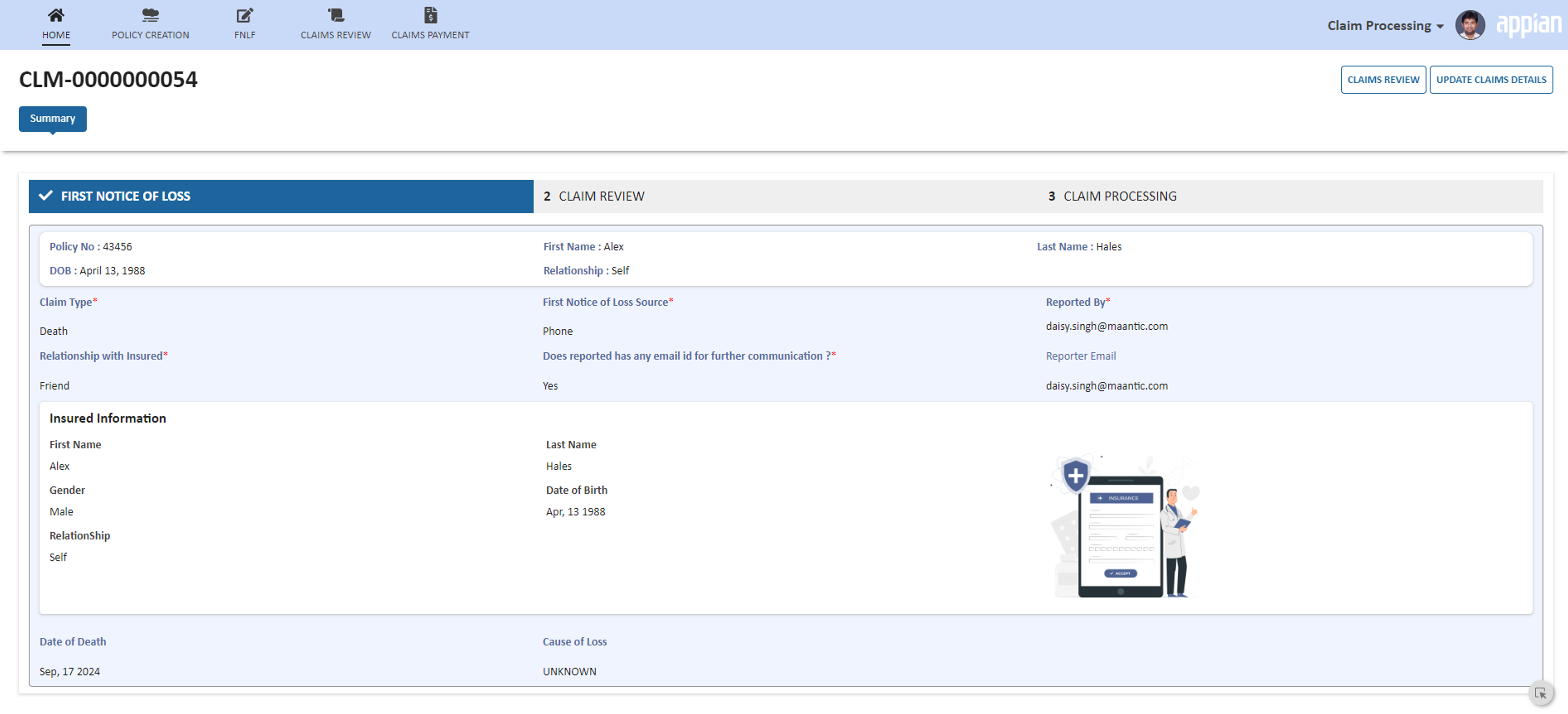 GeniClaim screenshot 2