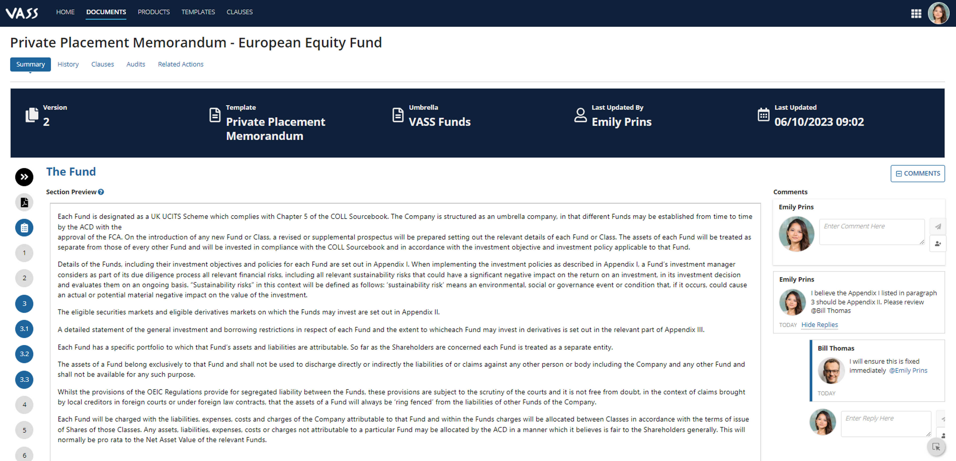 Fund Document Automation (FDA) screenshot 3