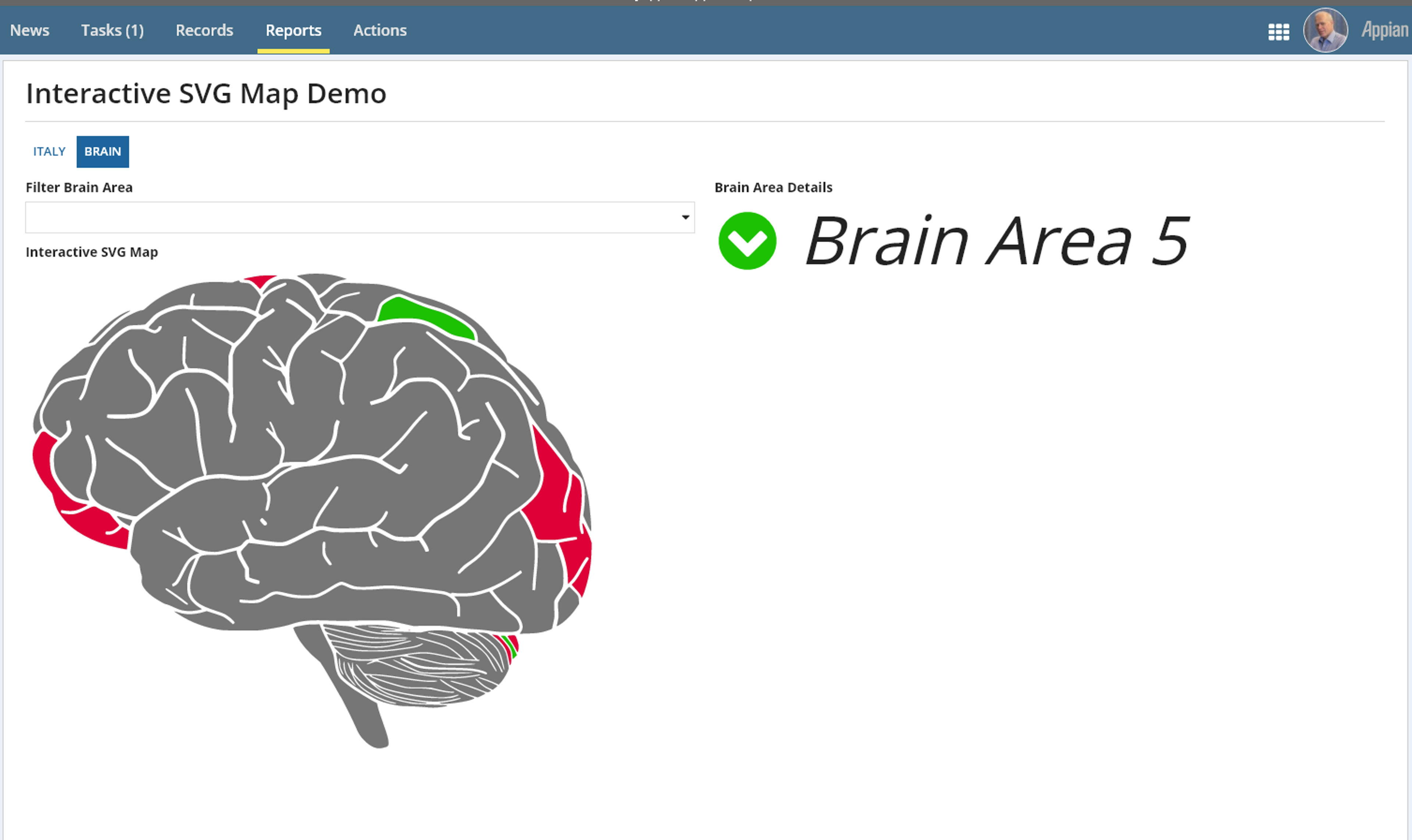 Interactive SVG Map Component screenshot 3
