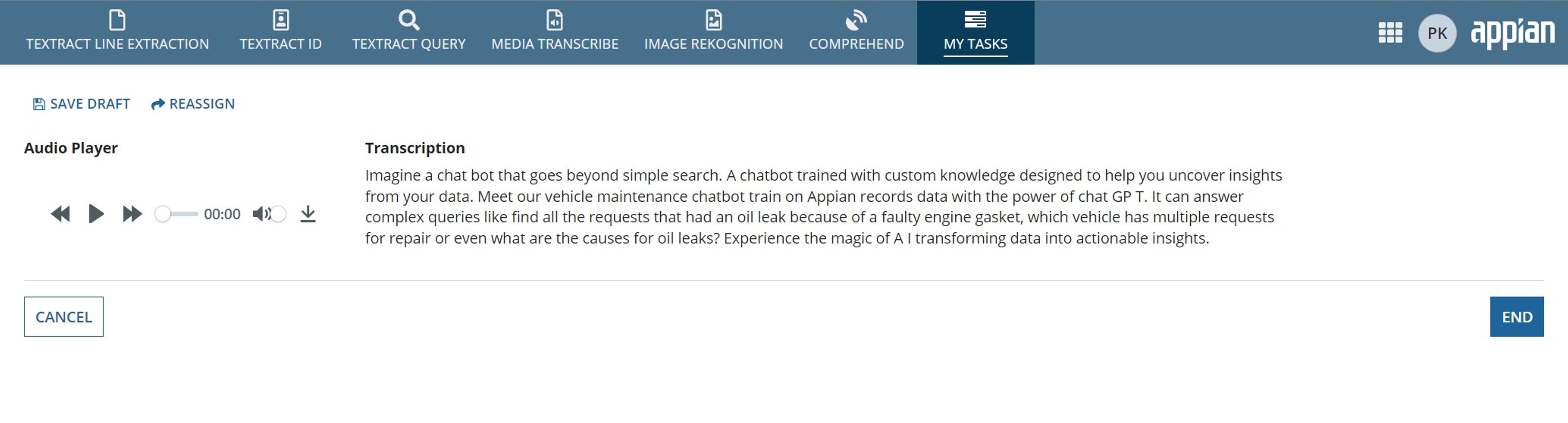 AWS Document Understanding Reference App screenshot 4