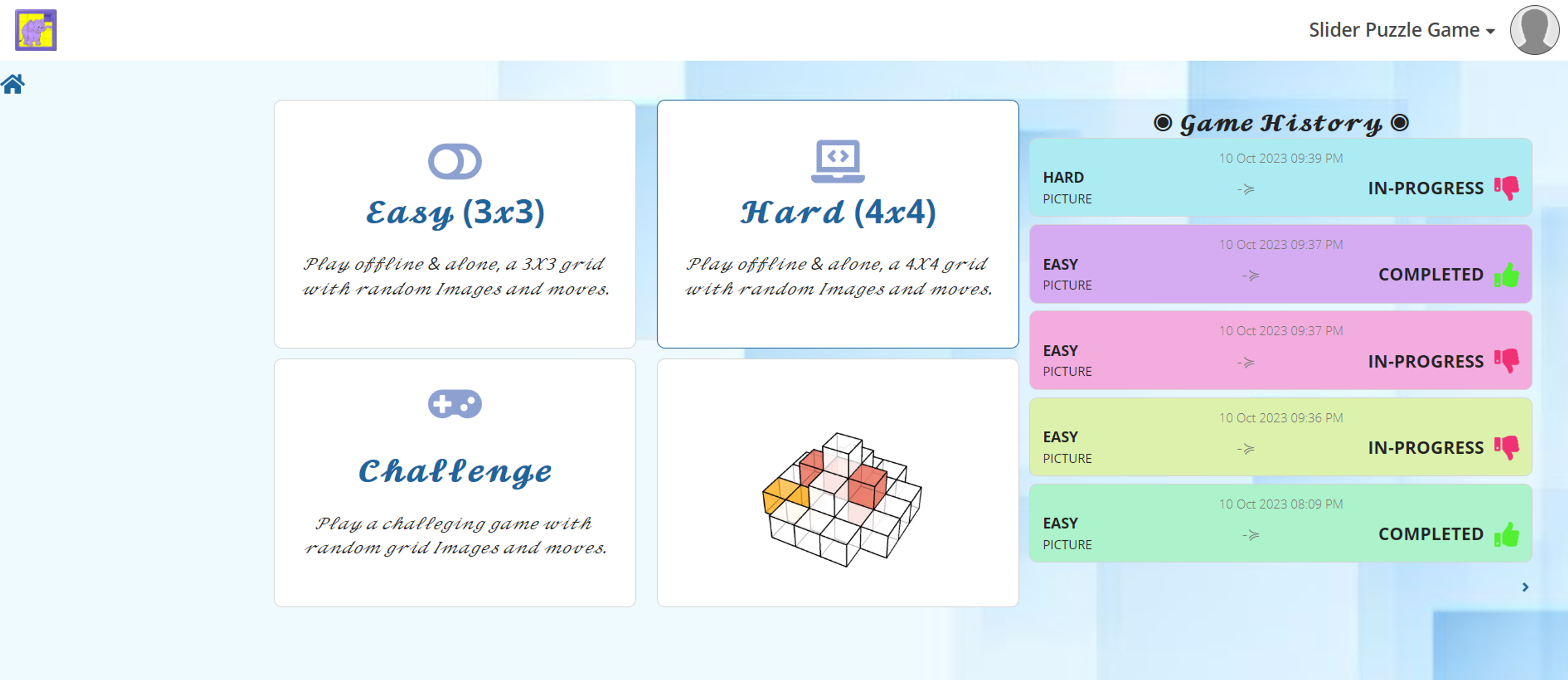 Slider Puzzle Game screenshot 3