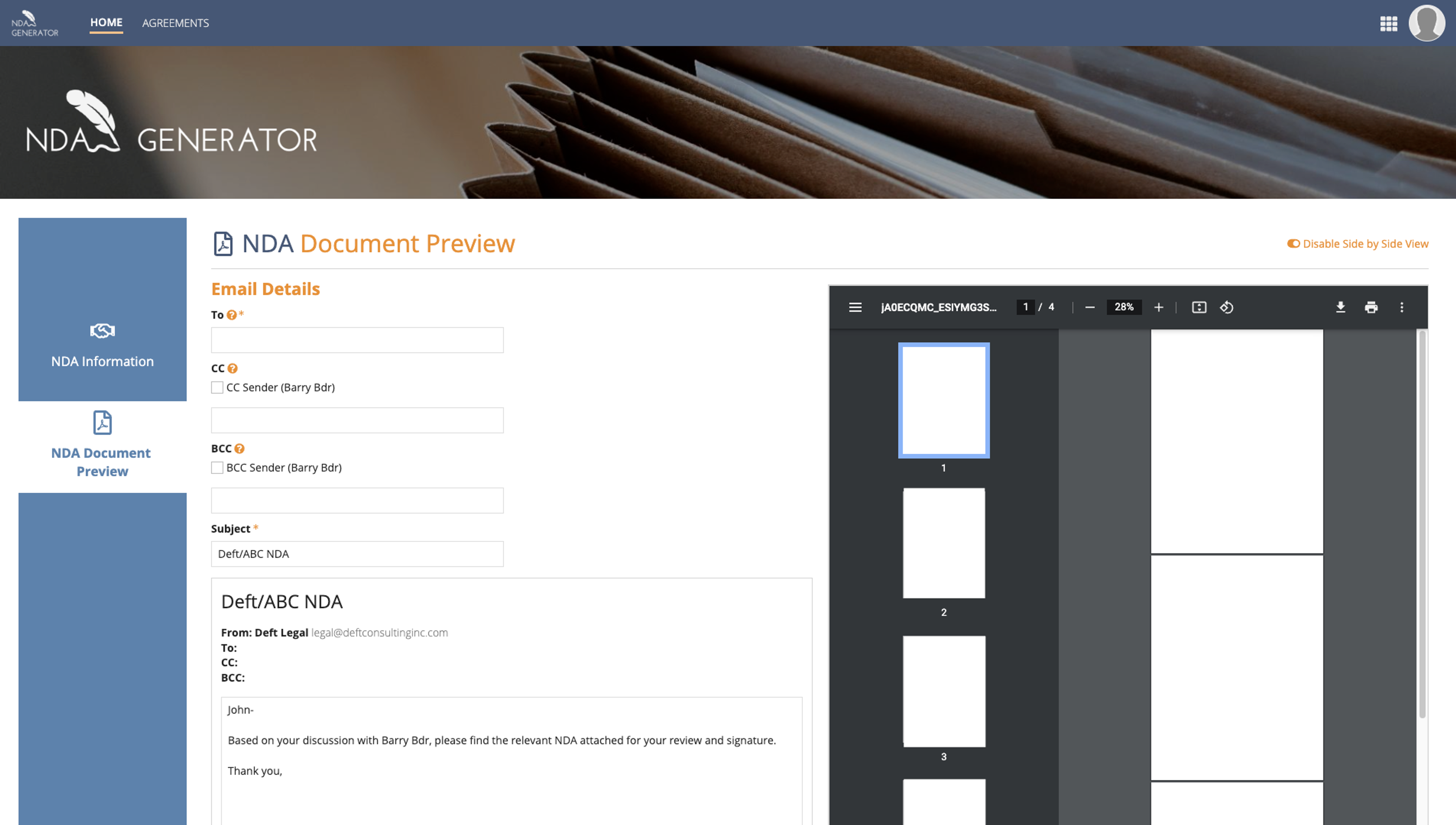 Non-Disclosure Agreement Generator screenshot 7