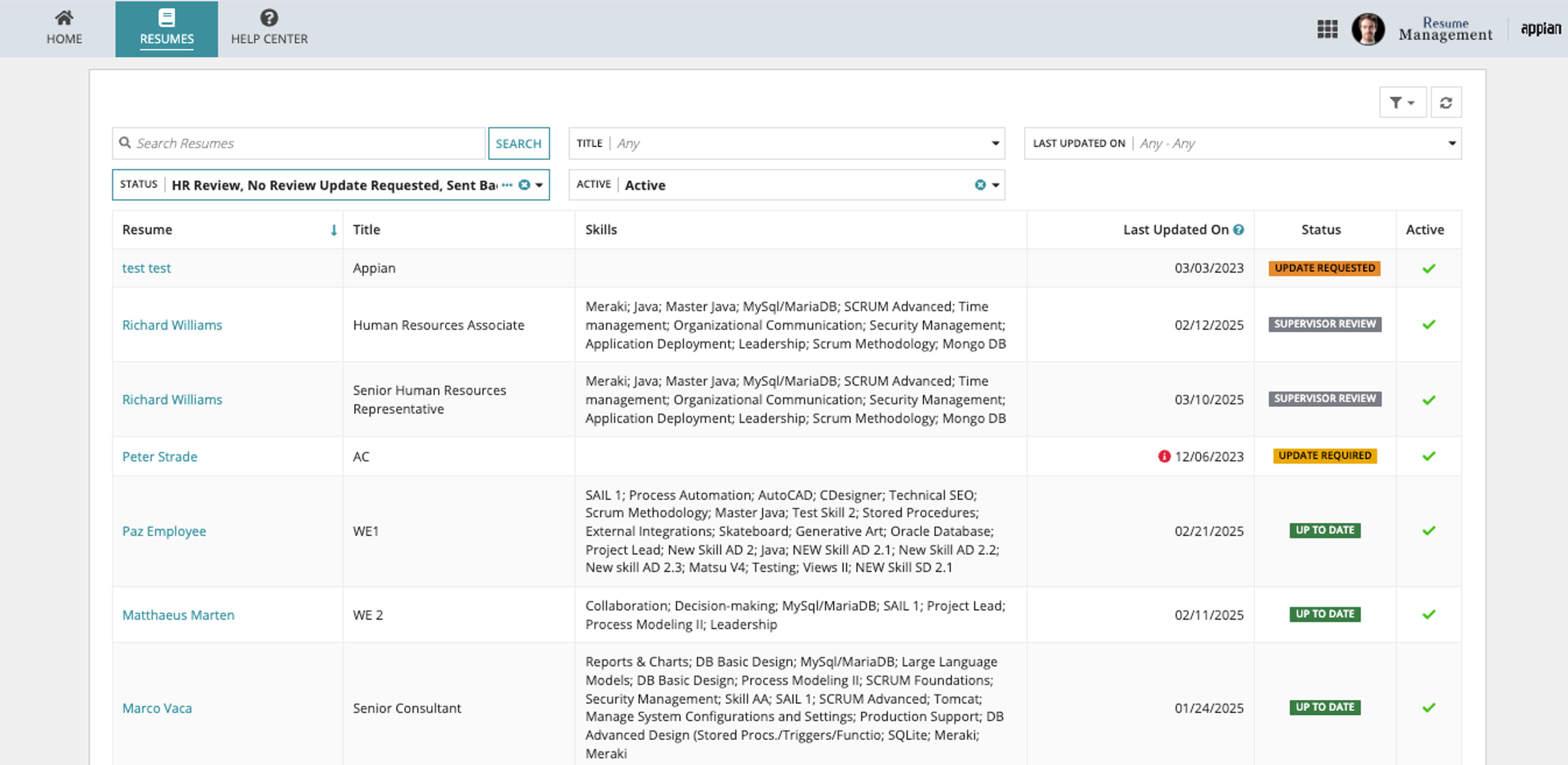 Resume Management System (RMS) screenshot 5