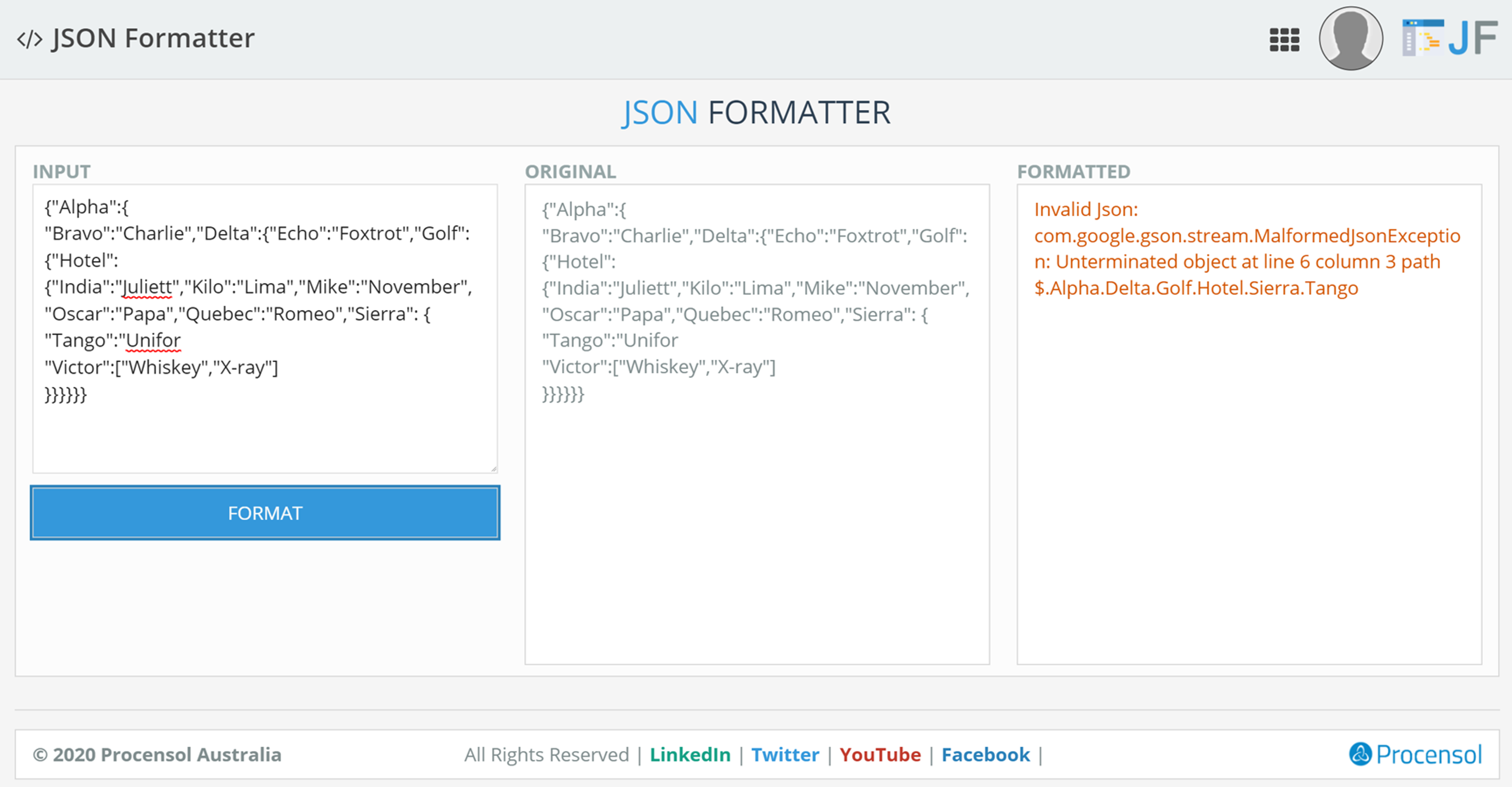 JSON Formatter screenshot 1