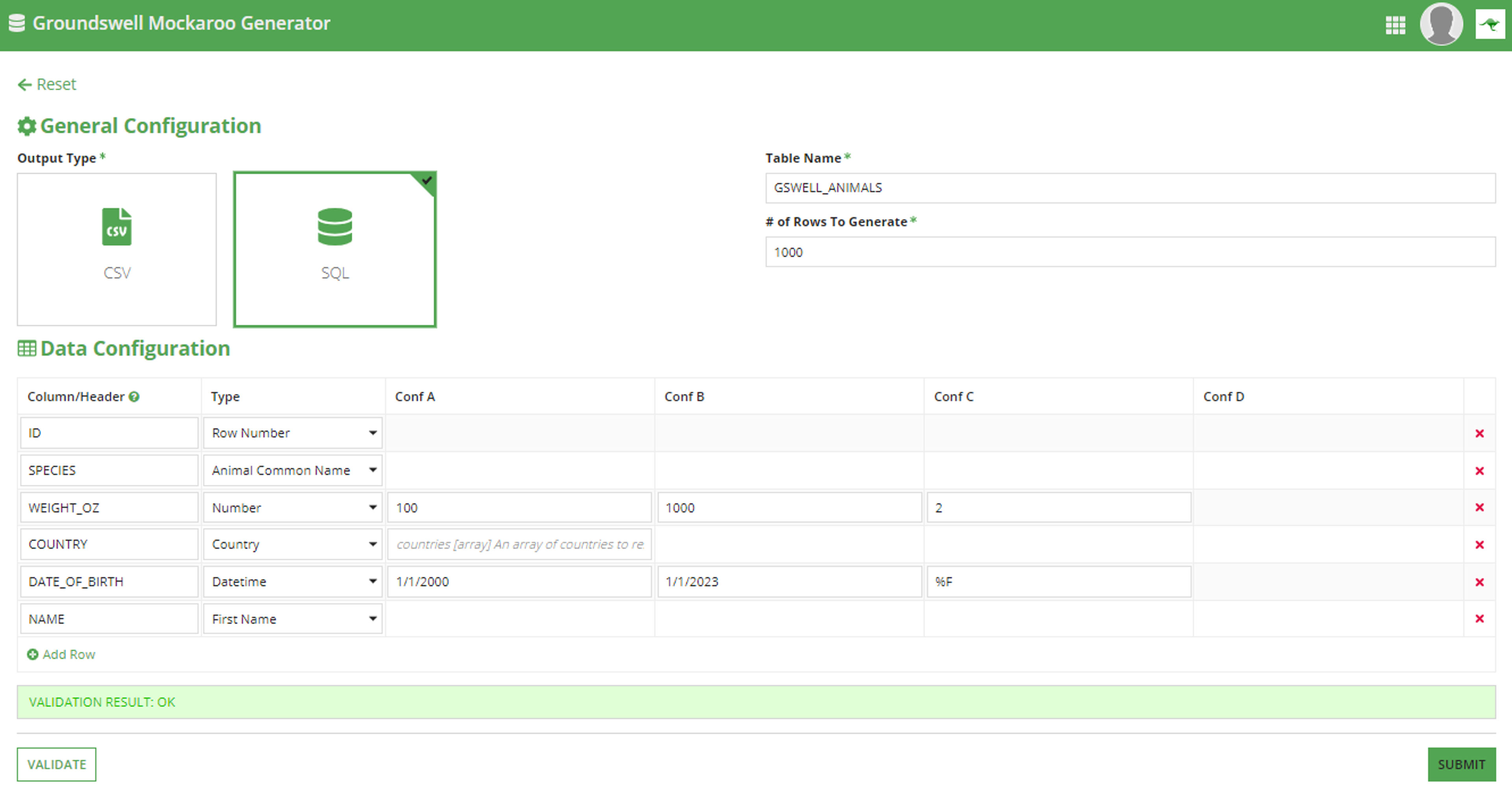 Groundswell Mockaroo Utility screenshot 4