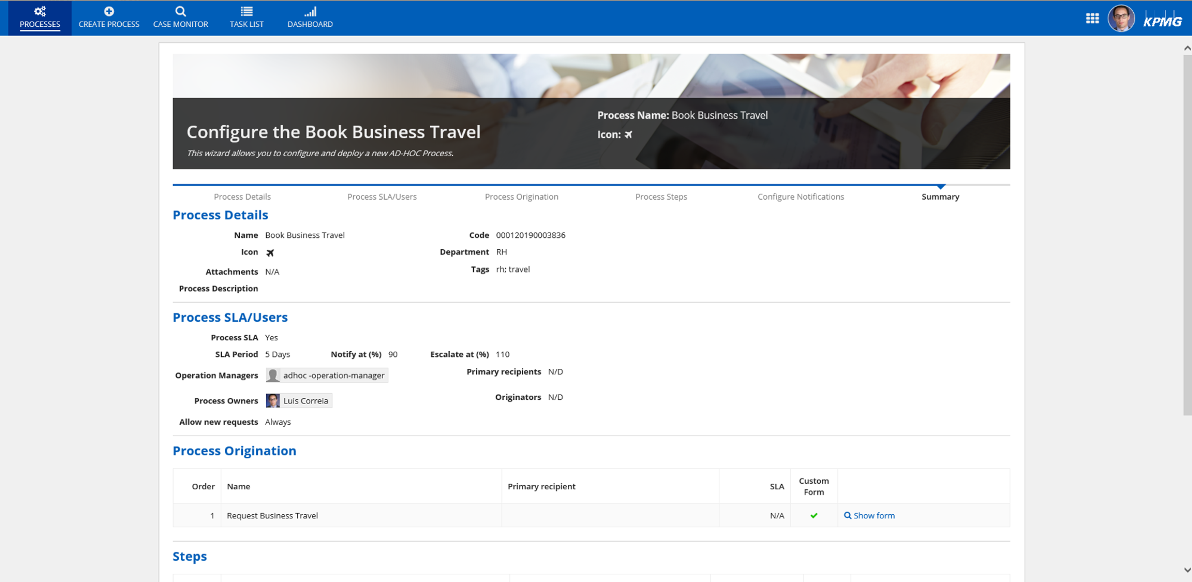 KPMG Ad-Hoc Process Framework screenshot 6