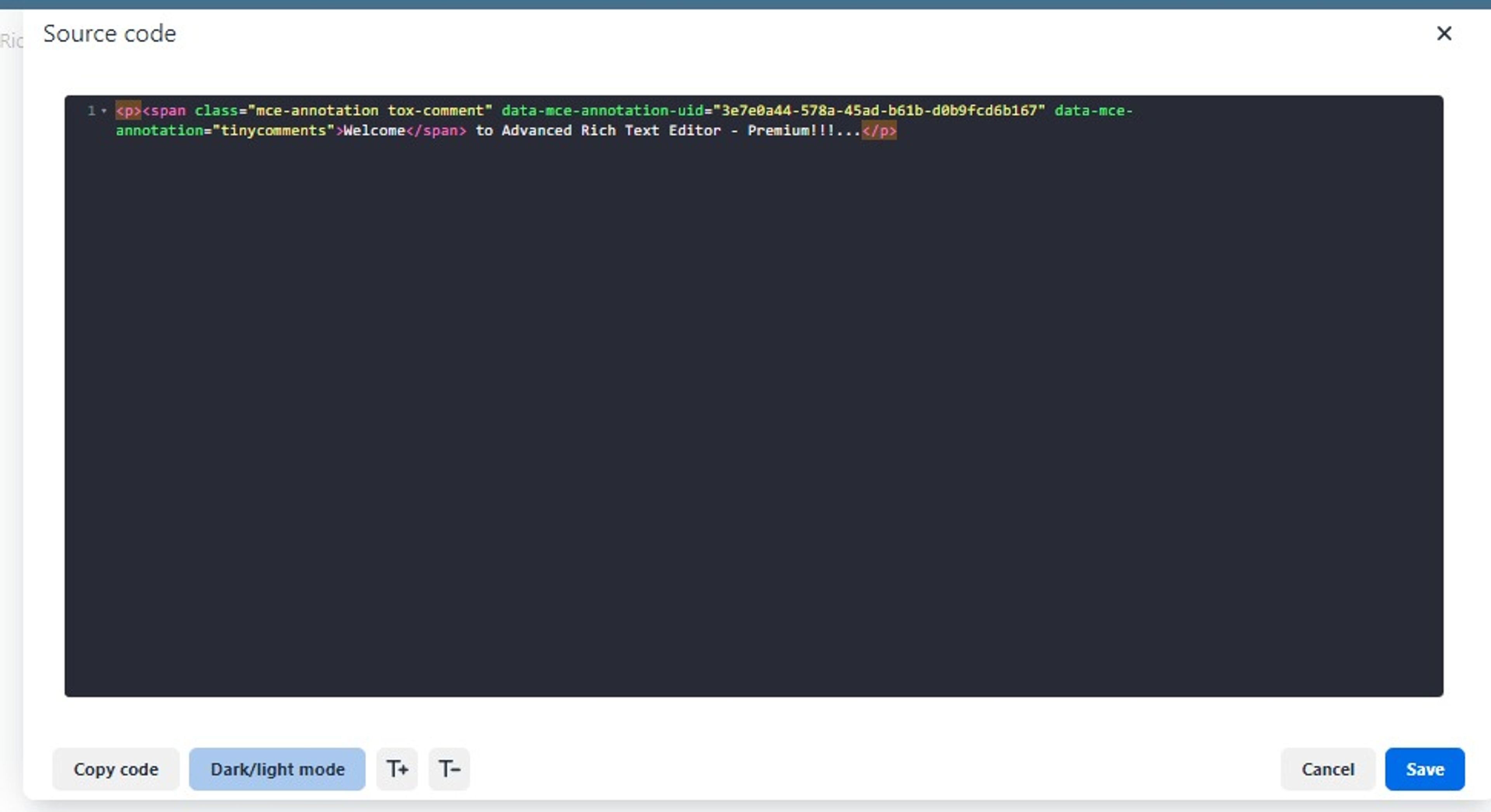 Premium Rich Text Editor screenshot 1