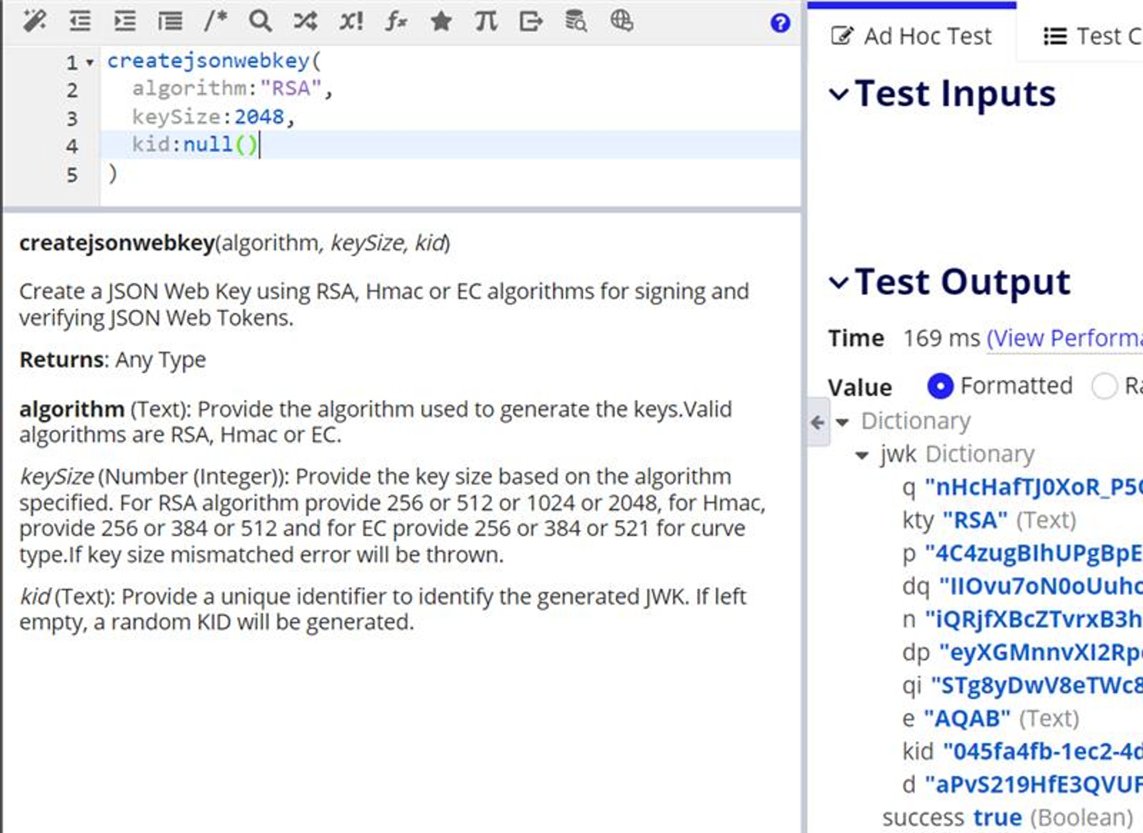 Json Web Keys screenshot 2