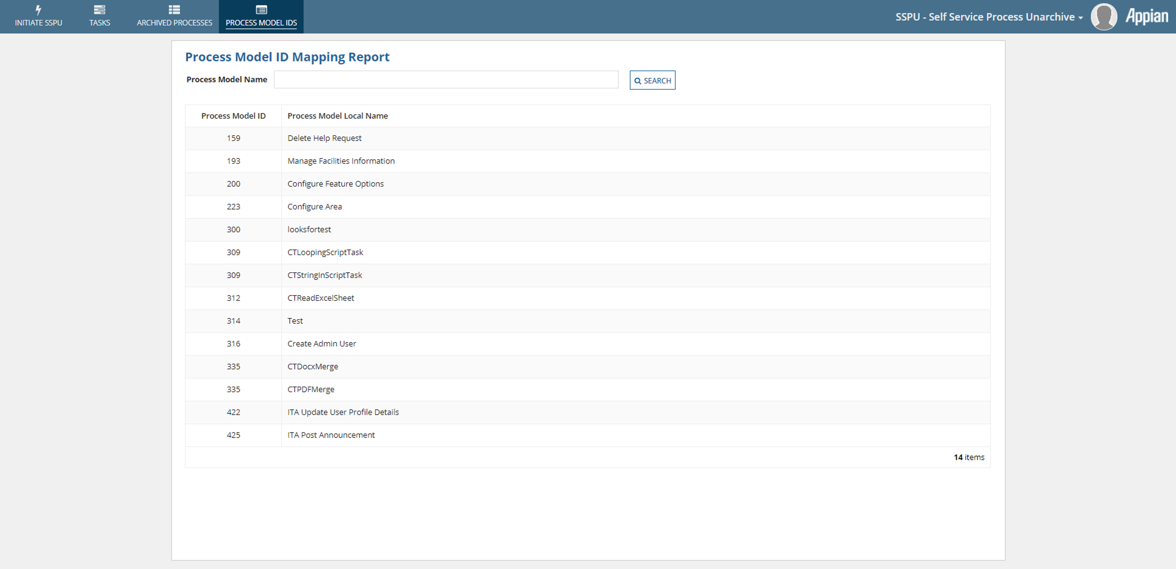Self Service Process Unarchive screenshot 6