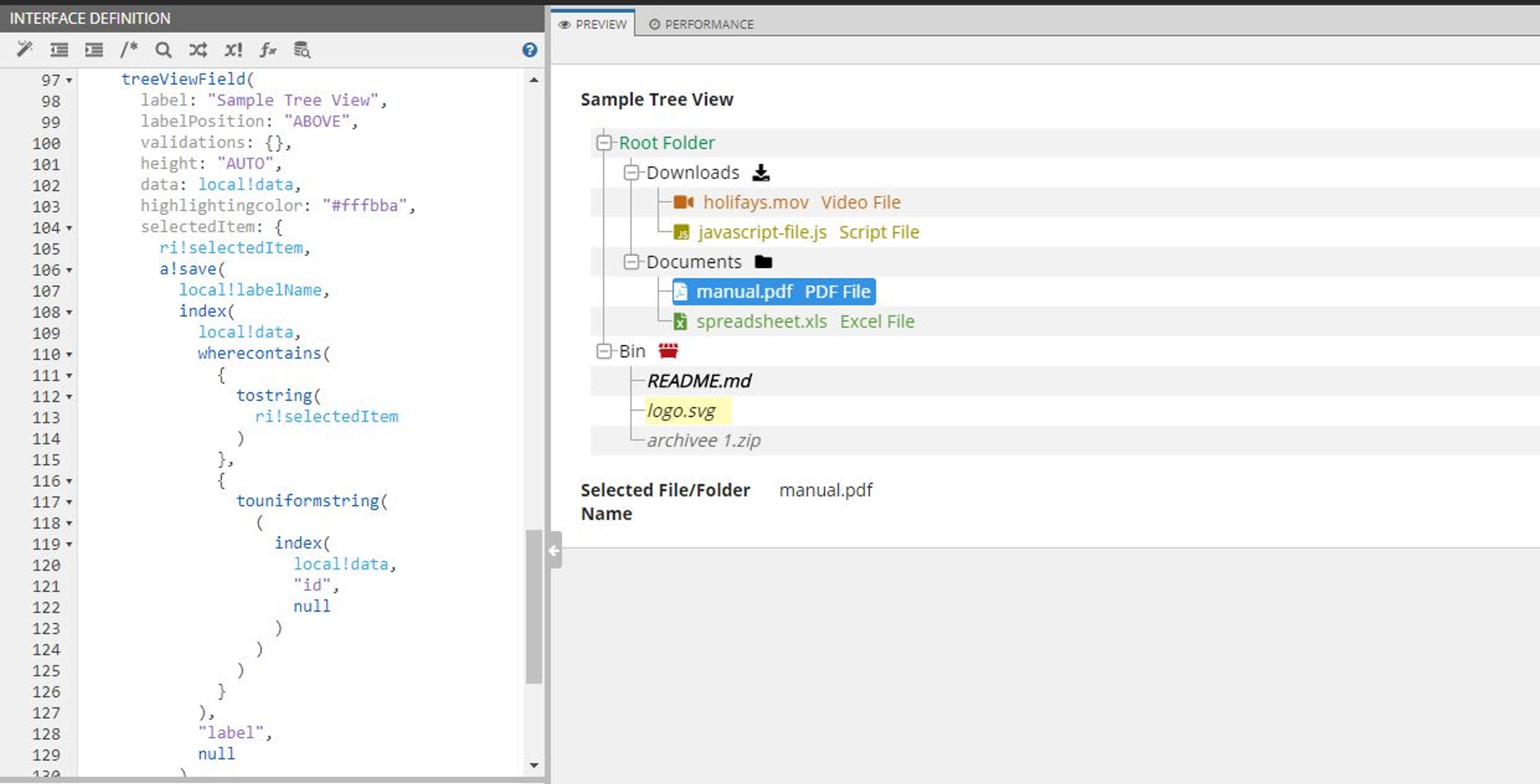 Tree View Component screenshot 2