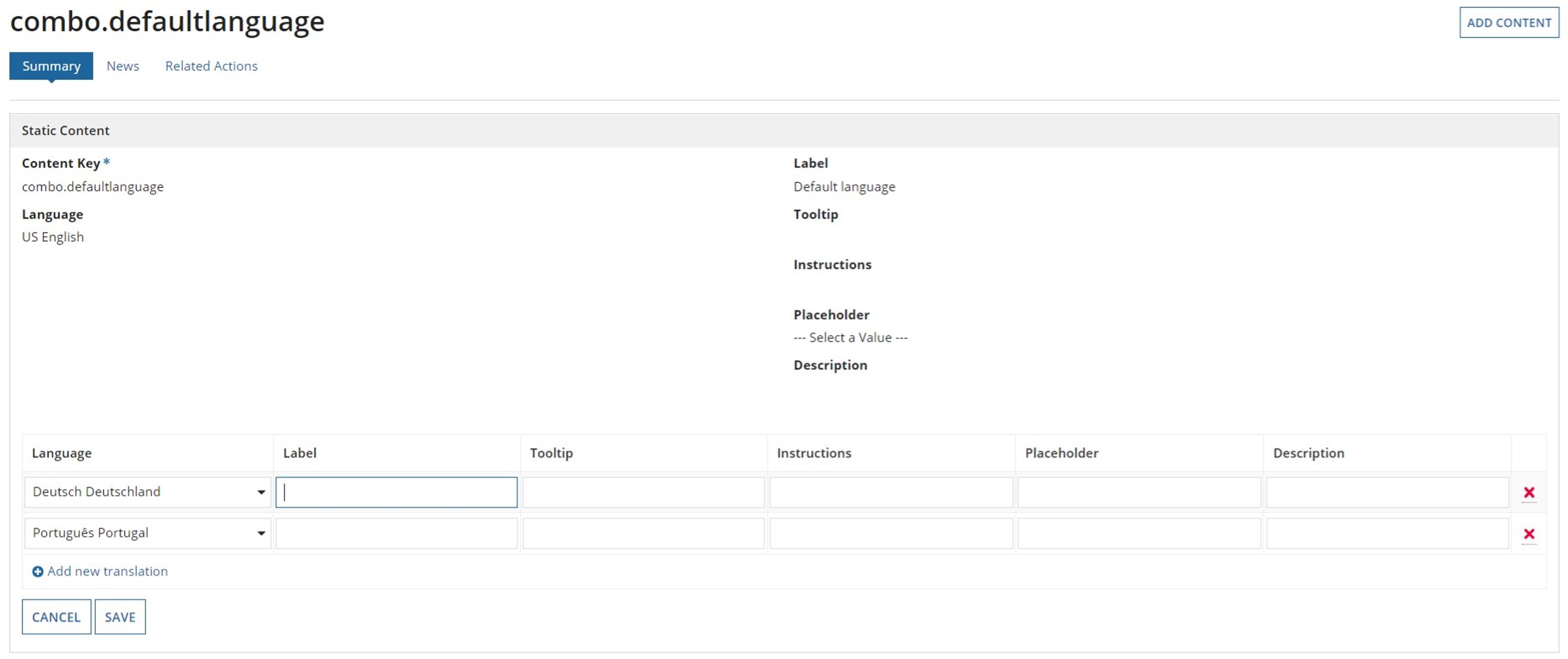 Internationalization Application screenshot 3