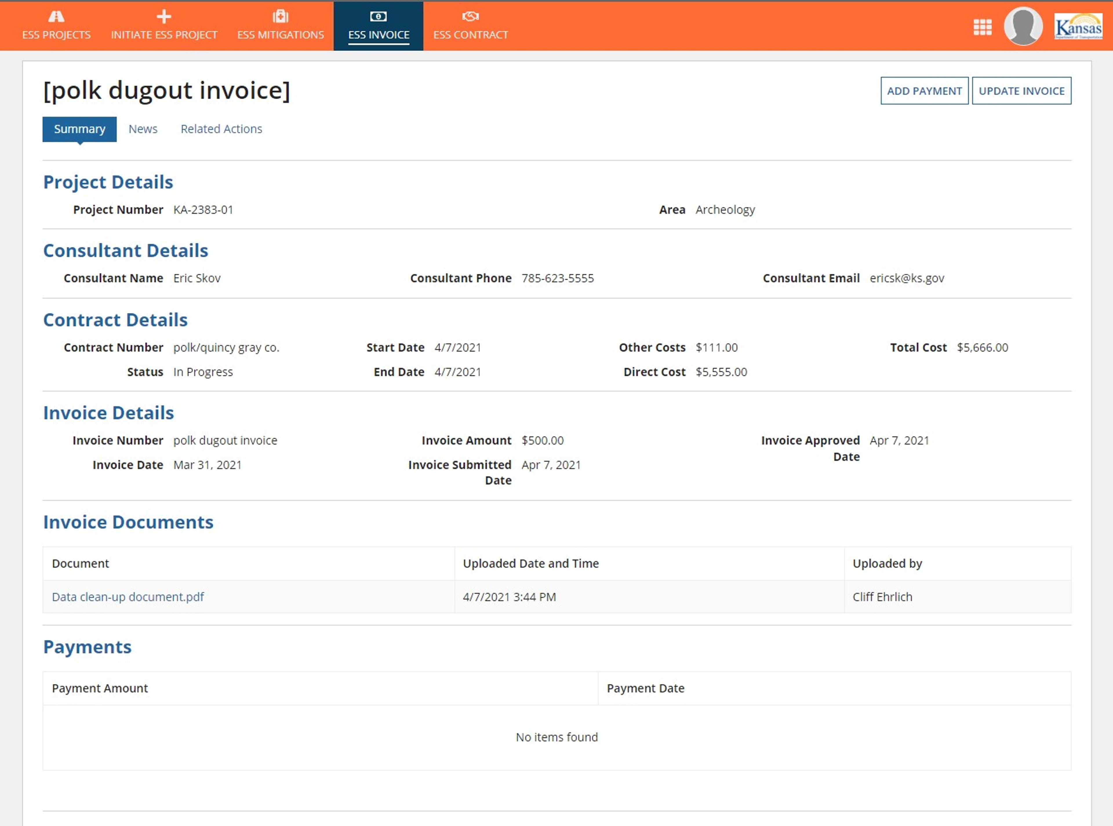 Permitting and Right Of Way System screenshot 3
