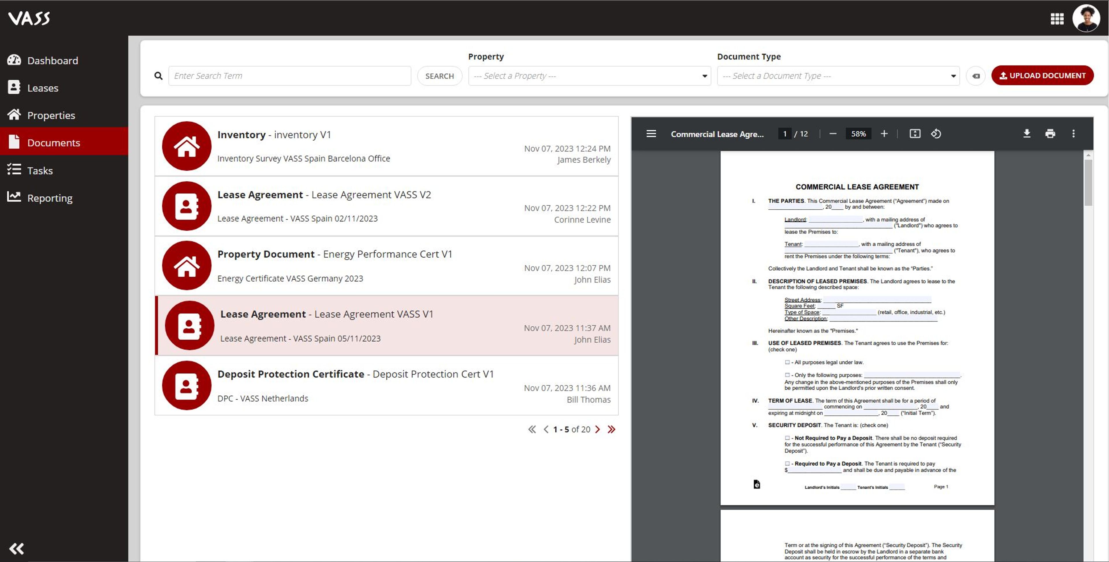 Commercial Lease Management (CLM) screenshot 7