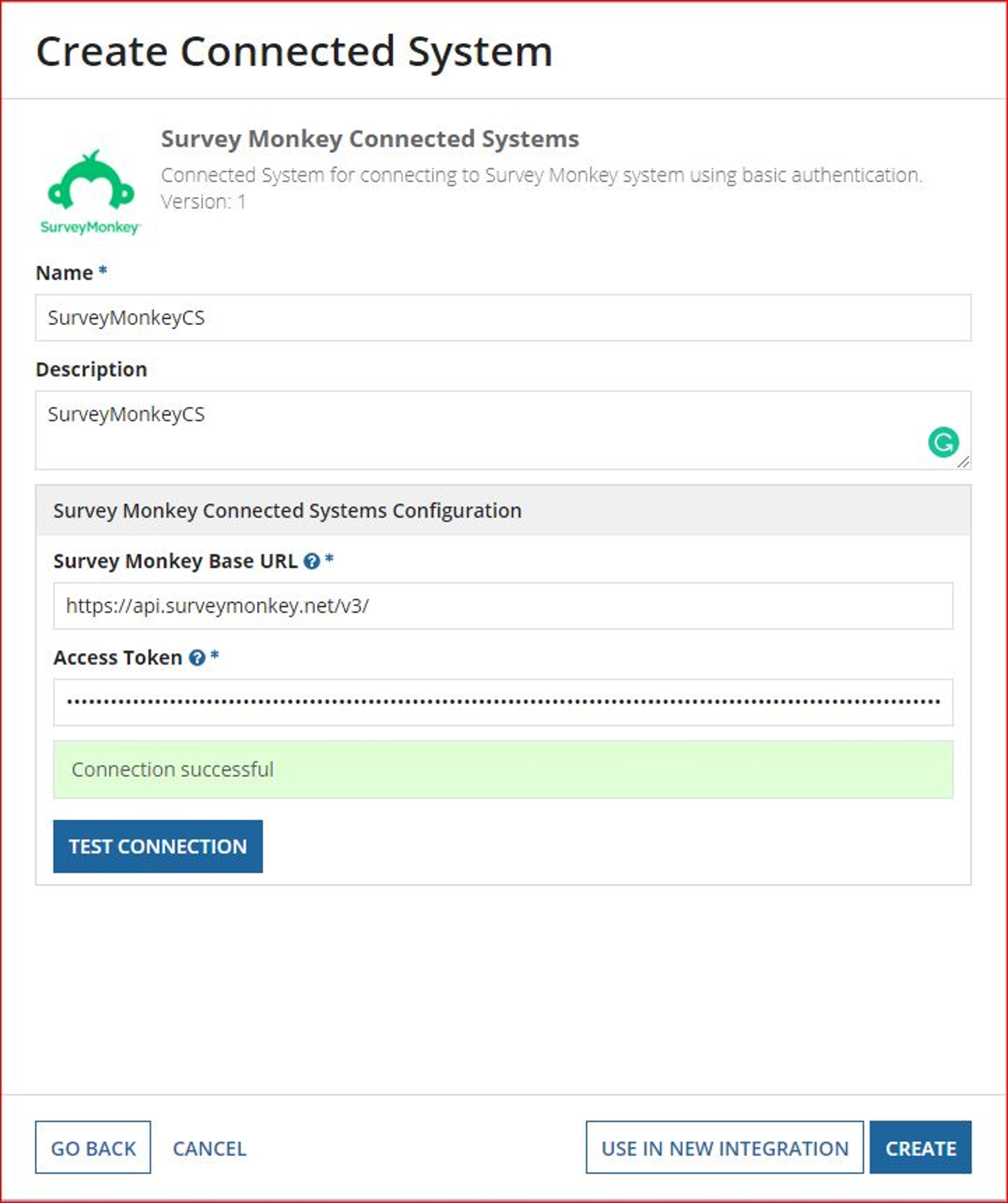 SurveyMonkey Connected System screenshot 1