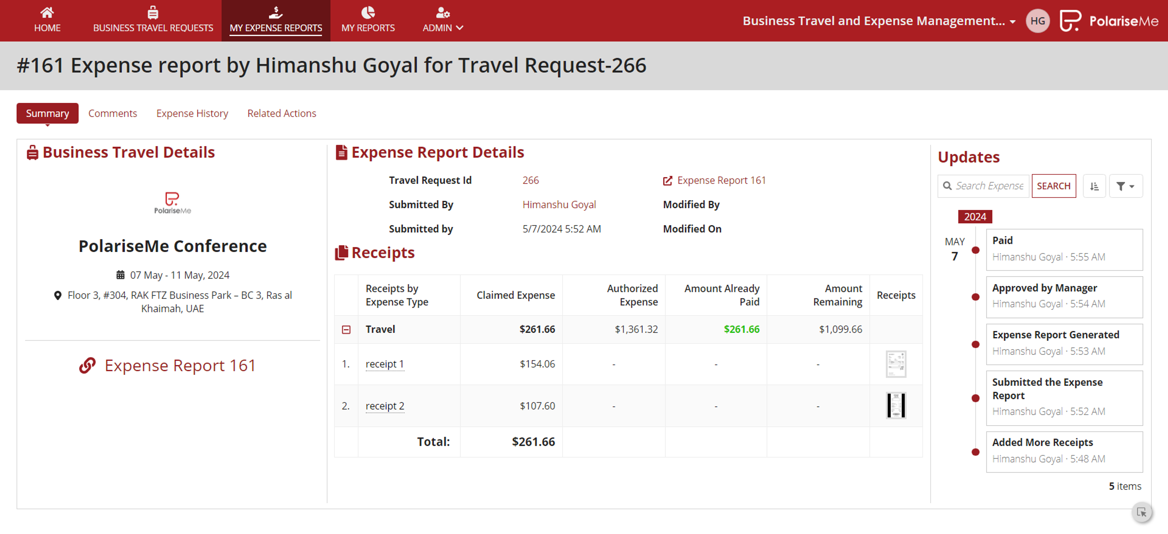 Business Travel and Expense Management screenshot 6