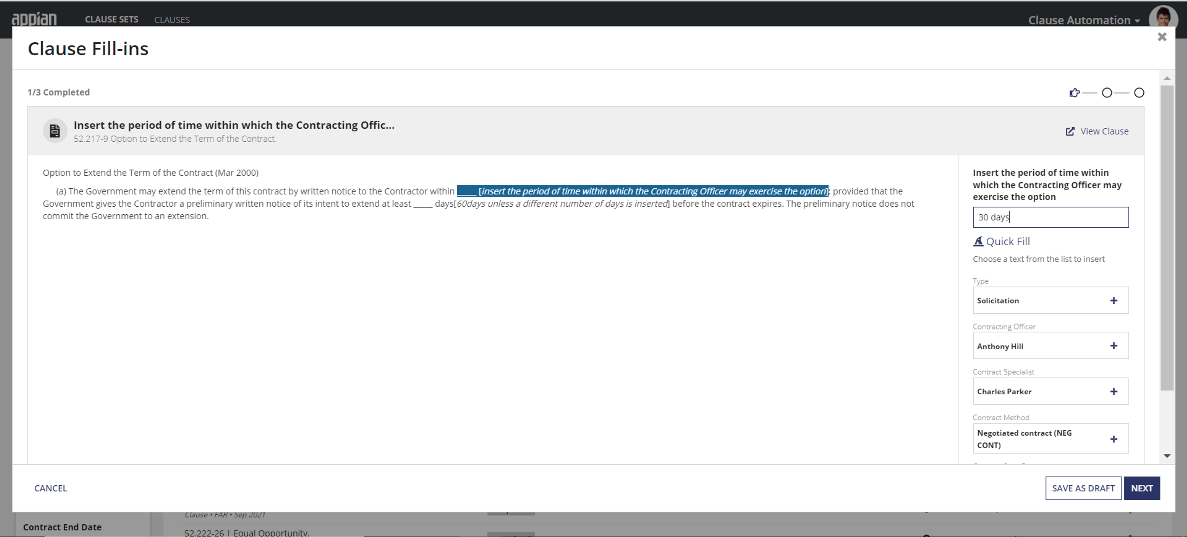 Clause Automation screenshot 2