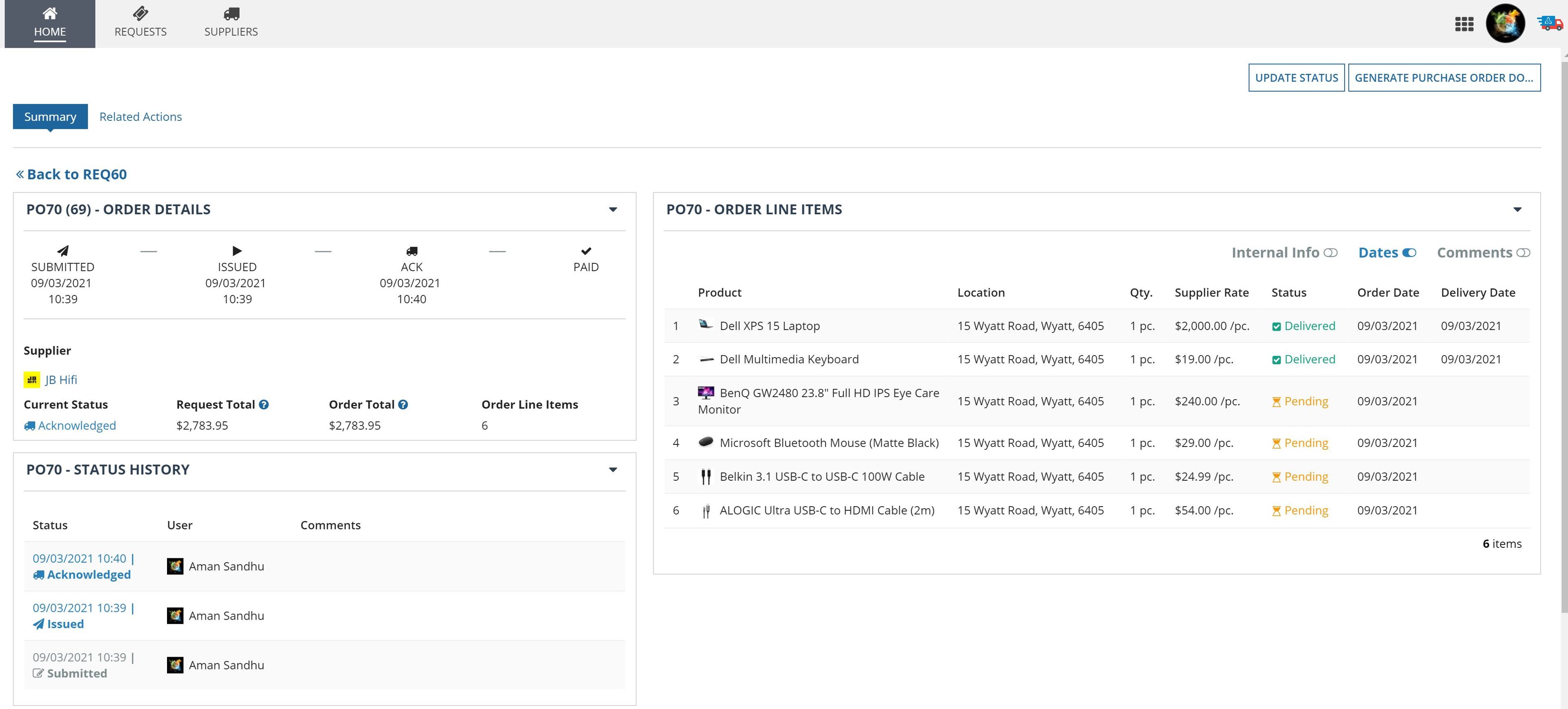 Procensol Procure To Pay screenshot 5