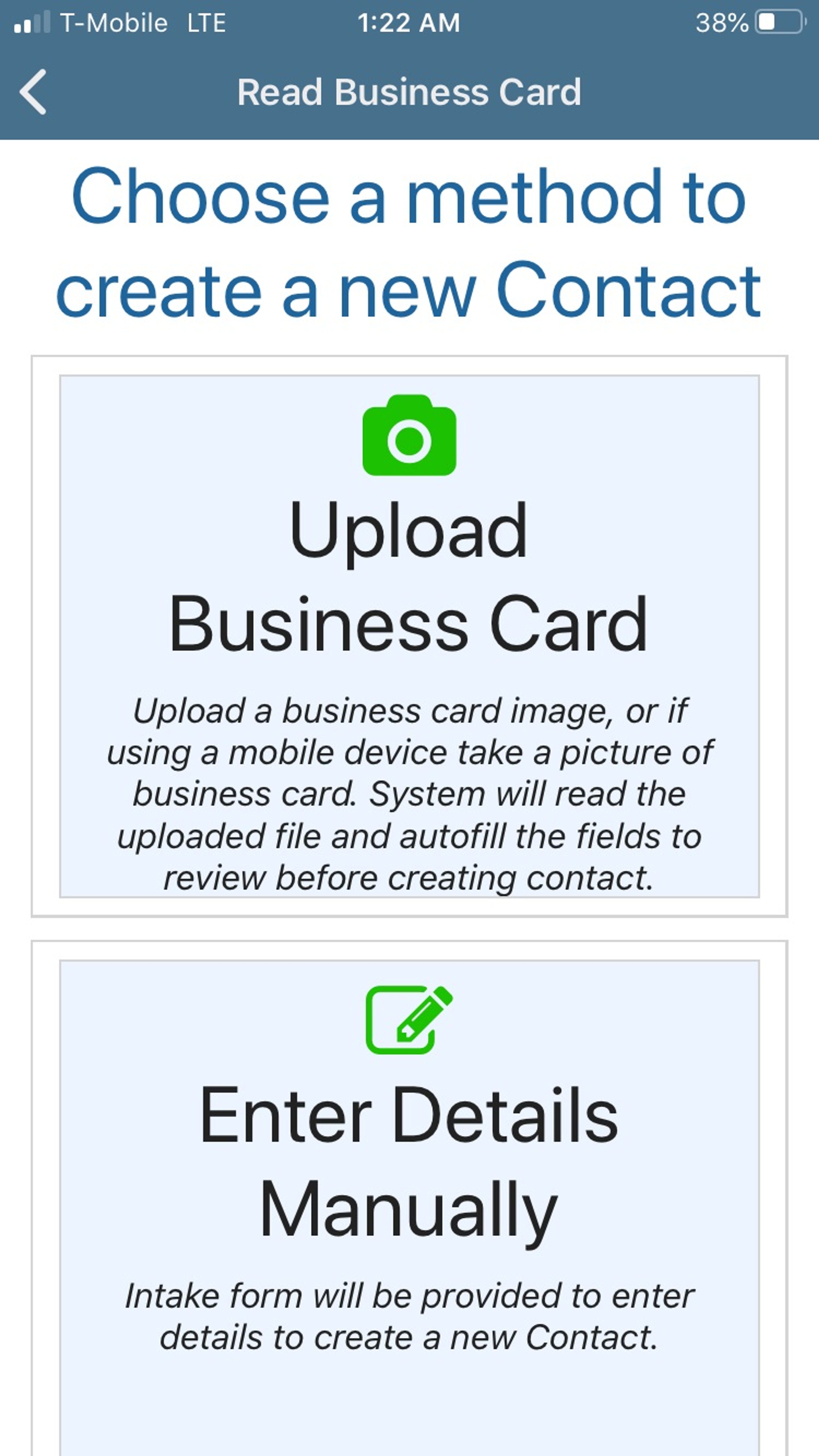 Business Card Reader Utility screenshot 1