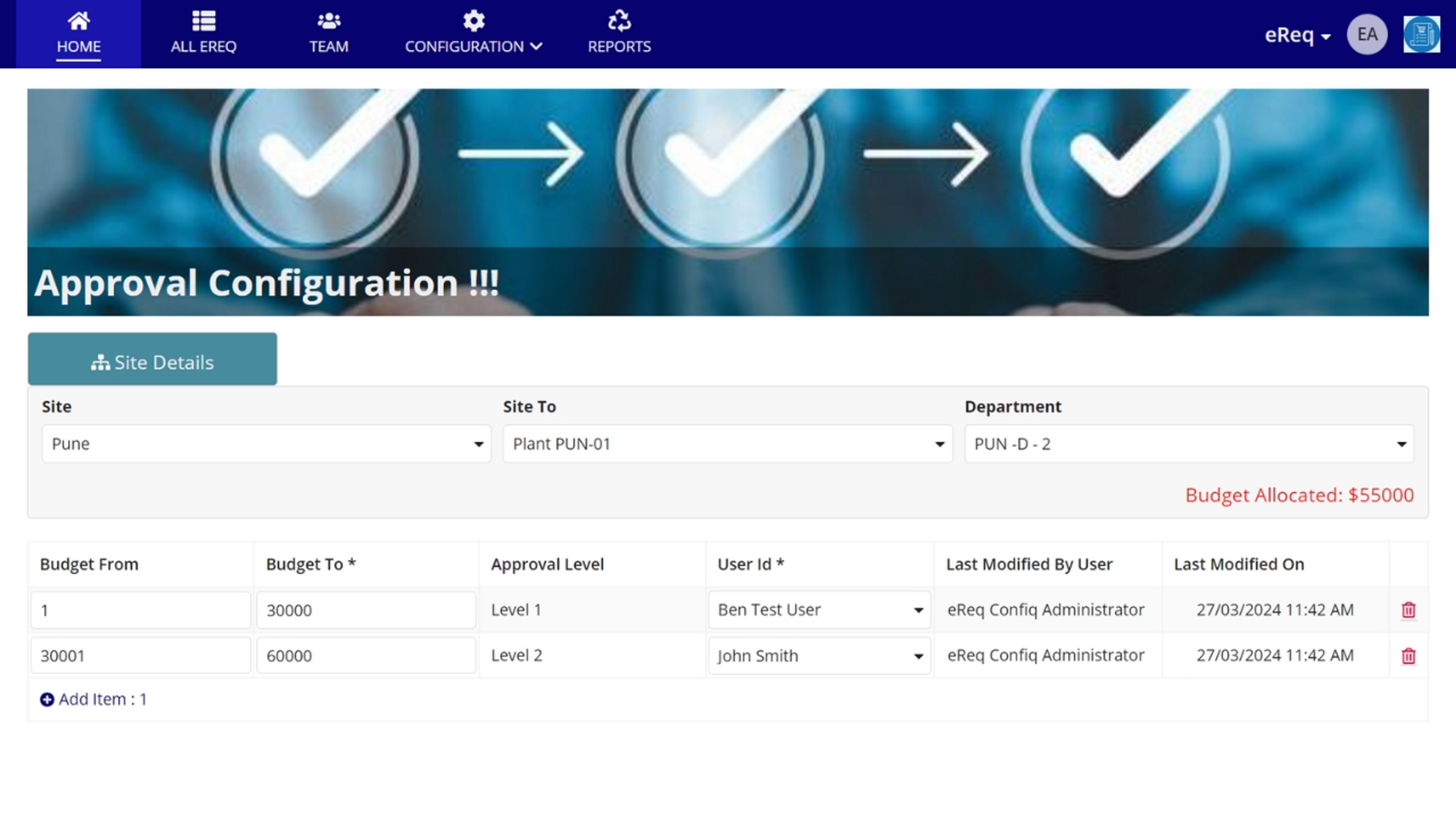 eReq - Requisition Management System screenshot 2