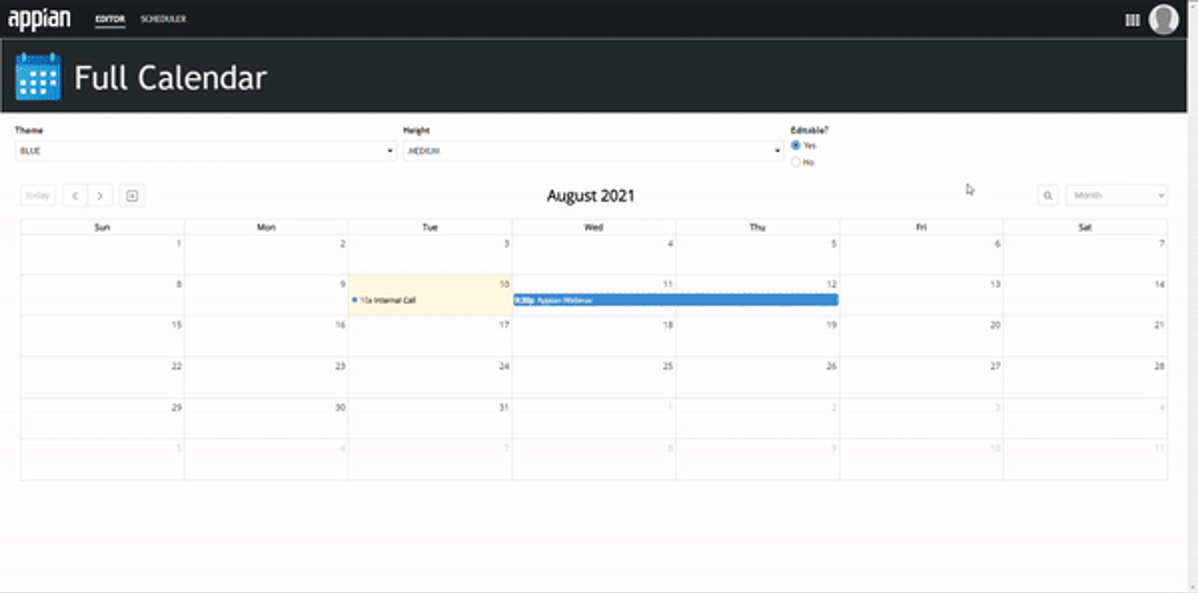 Full Calendar with Event Scheduling screenshot 5