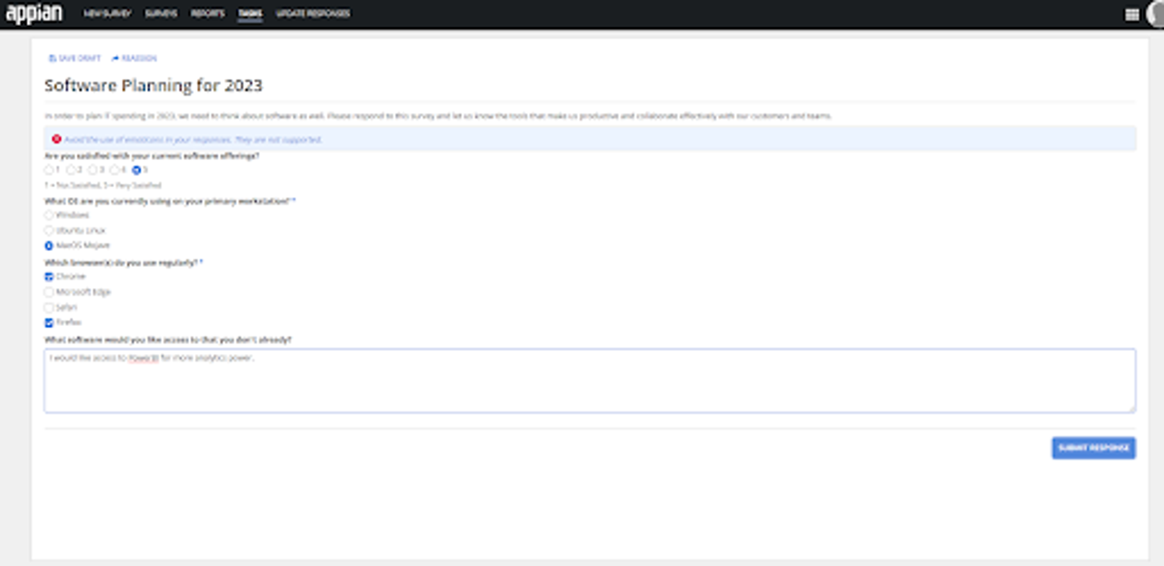 Survey App screenshot 5