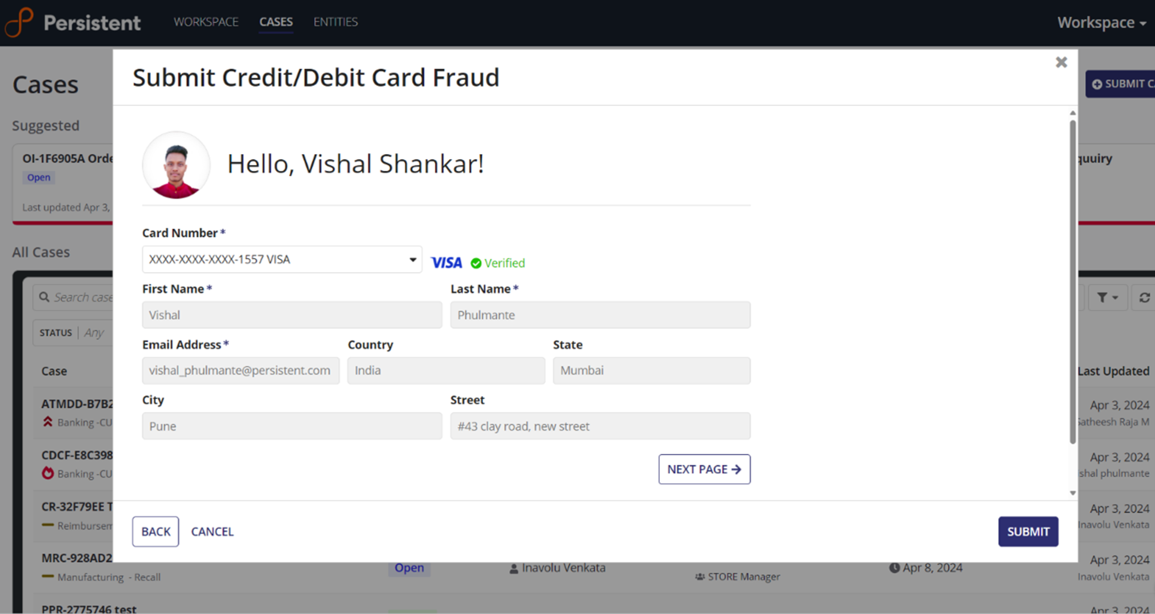 CaseAssist screenshot 2