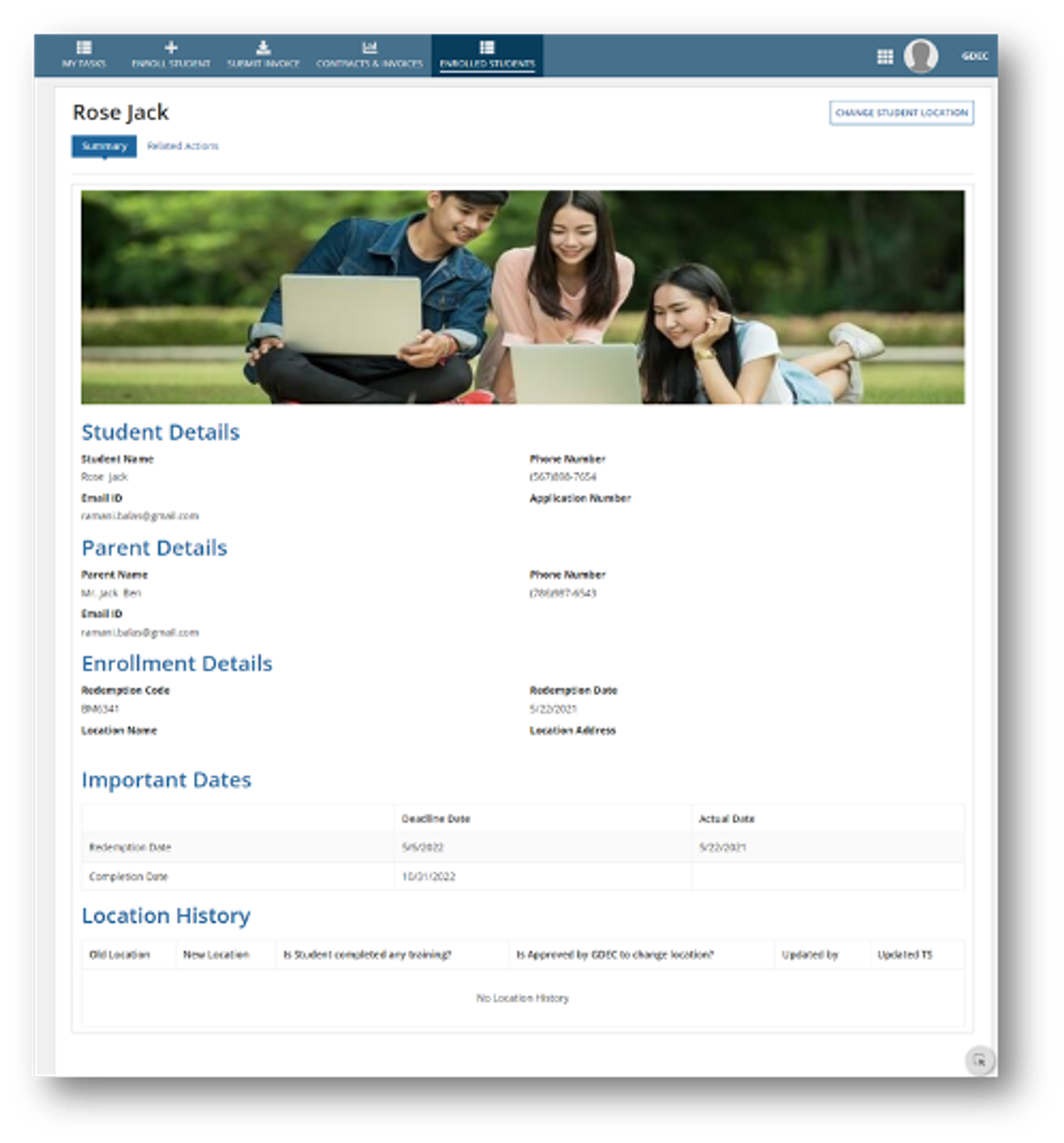 Grants Management screenshot 1